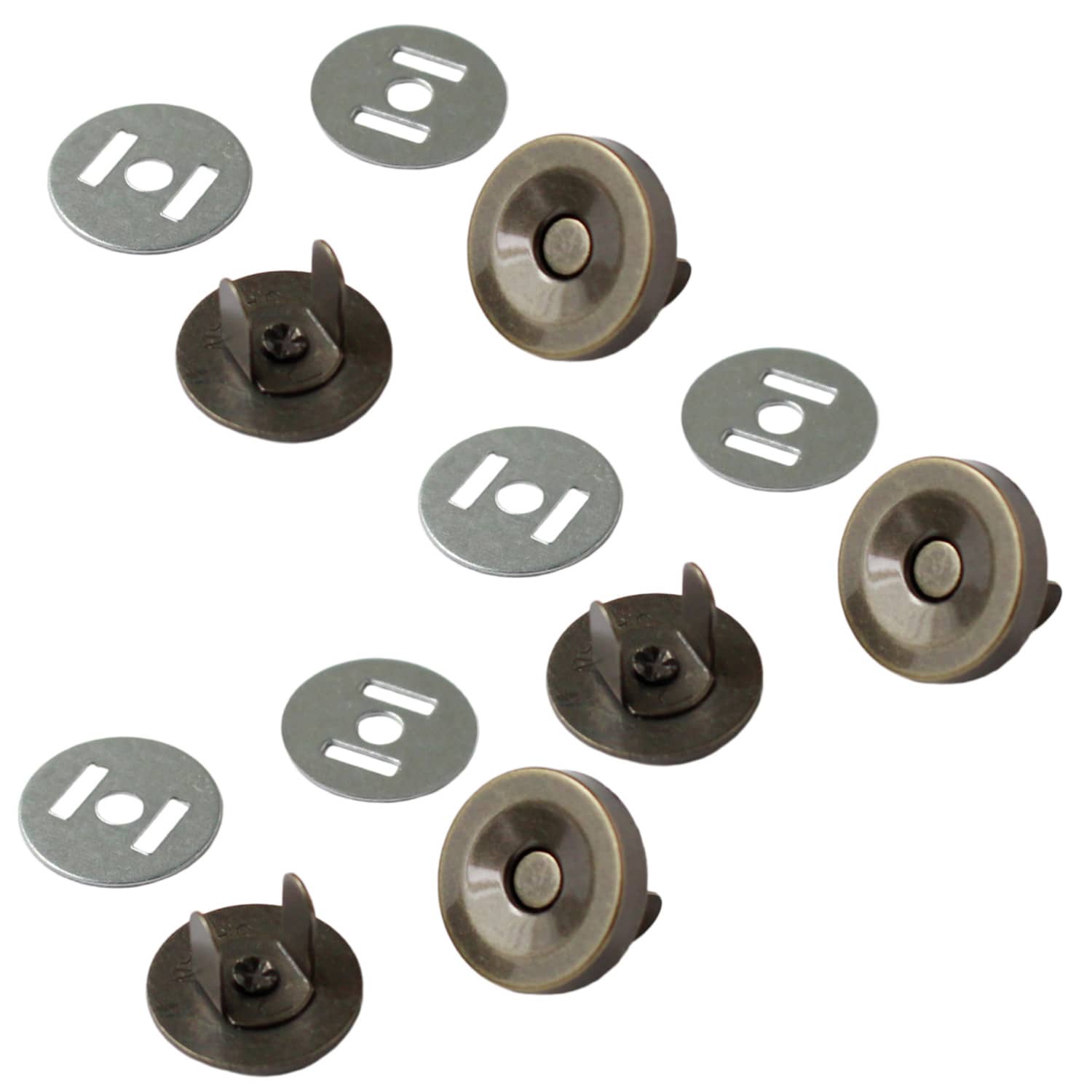 日本紐釦貿易 マグネットボタン 4mmxφ14mm 30組入り M72-AG-30 （ご注文単位1箱）【直送品】