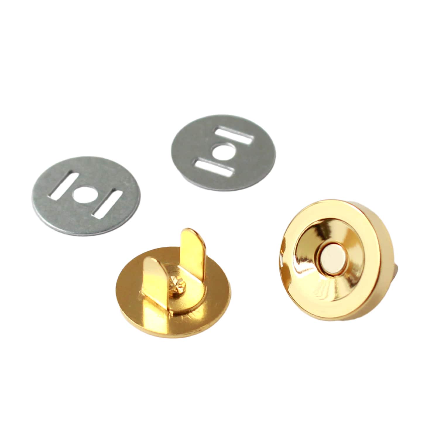 日本紐釦貿易 マグネットボタン 4mmxφ14mm 5組入り M72-G （ご注文単位1束）【直送品】