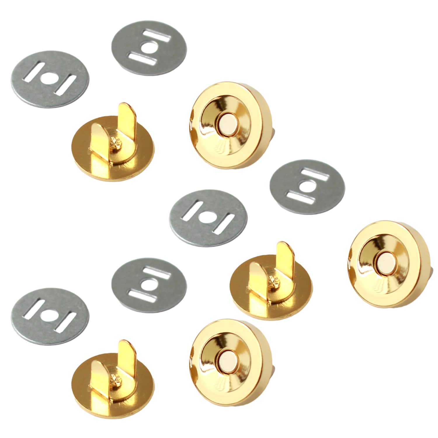 日本紐釦貿易 マグネットボタン 4mmxφ14mm 30組入り M72-G-30 （ご注文単位1箱）【直送品】