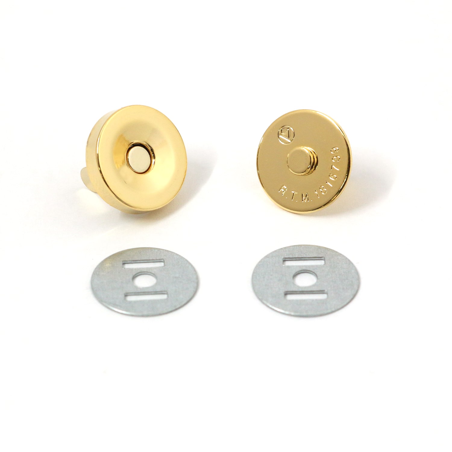 日本紐釦貿易 マグネットボタン 4mmxφ14mm 30組入り M72-G-30 (ご注文単位1箱)【直送品】