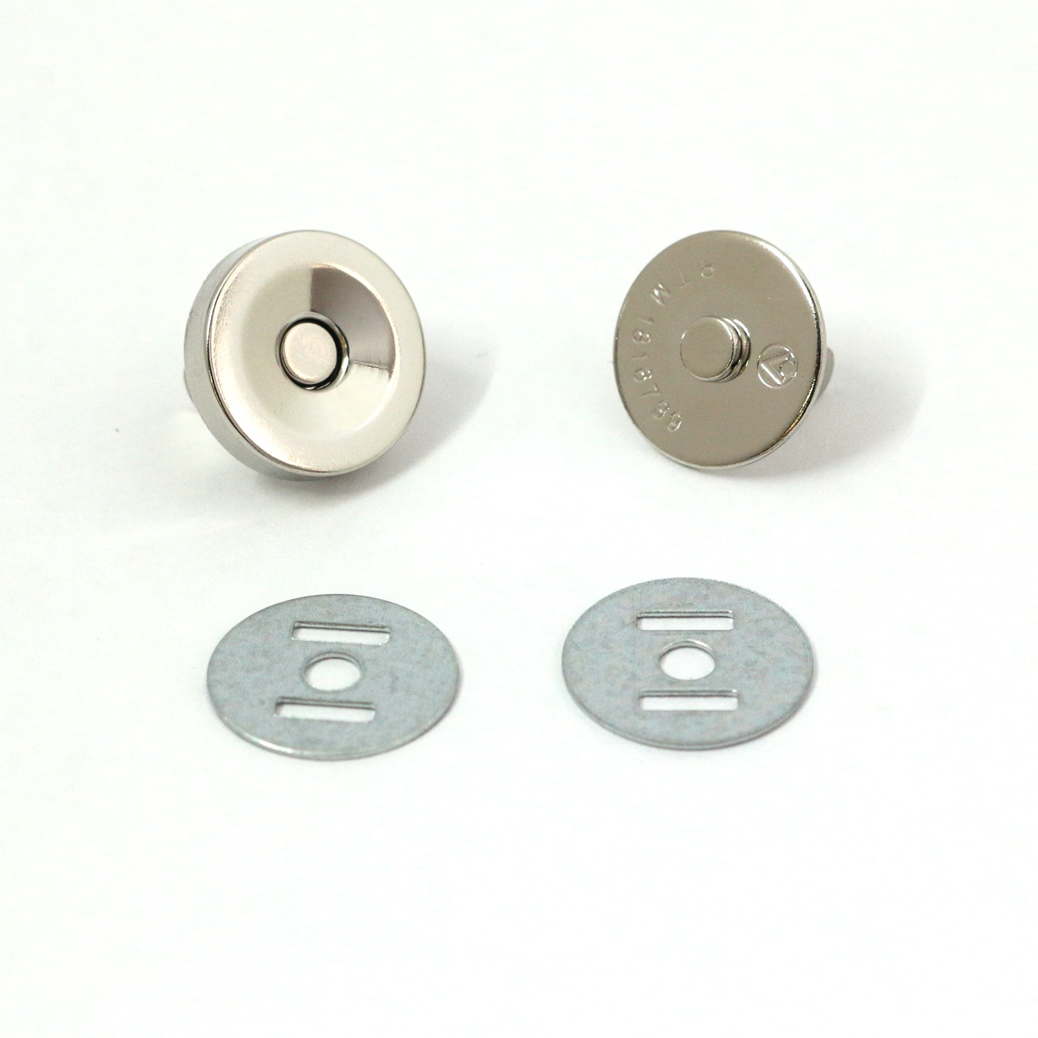 日本紐釦貿易 マグネットボタン 4mmxφ14mm 30組入り M72-S-30 (ご注文単位1箱)【直送品】