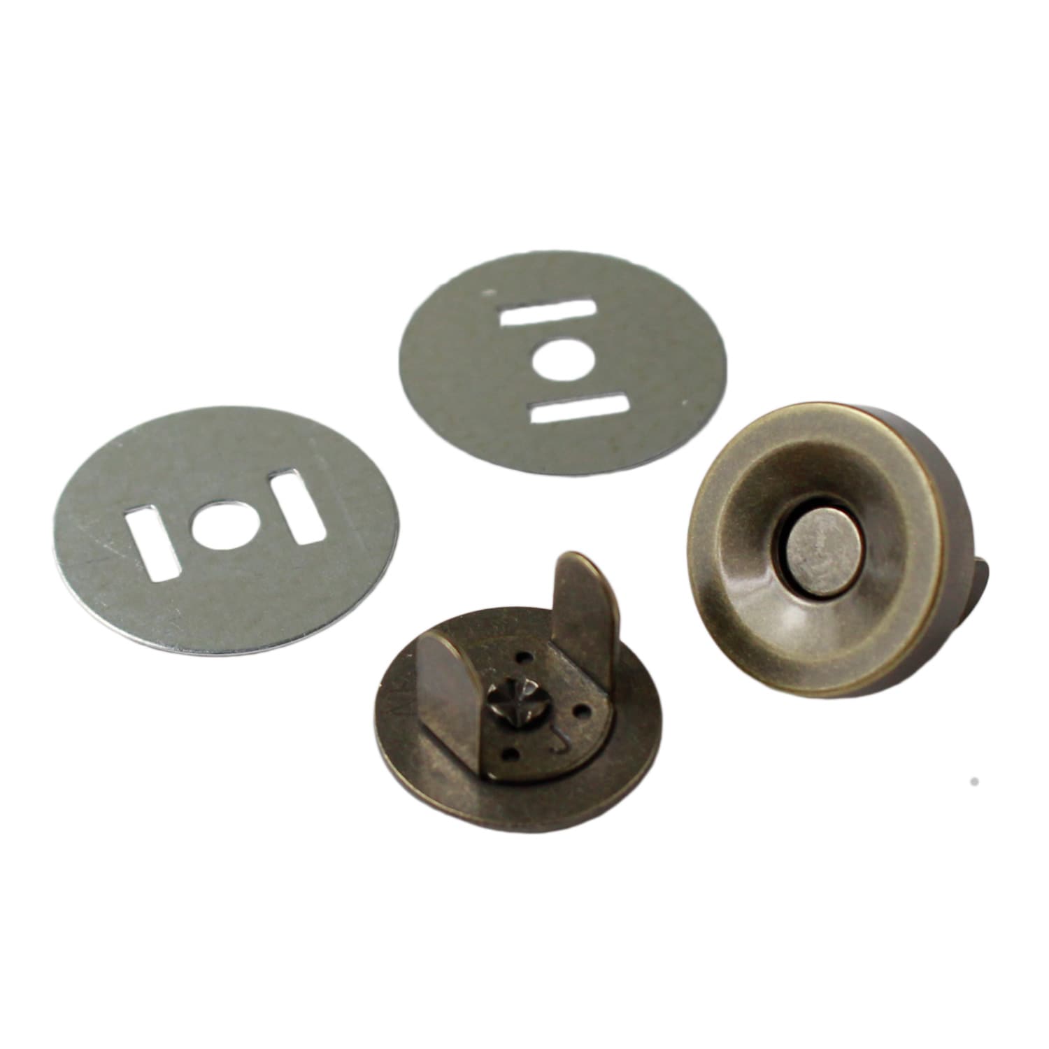 日本紐釦貿易 マグネットボタン 5mmxφ19mm 5組入り M73-AG （ご注文単位1束）【直送品】