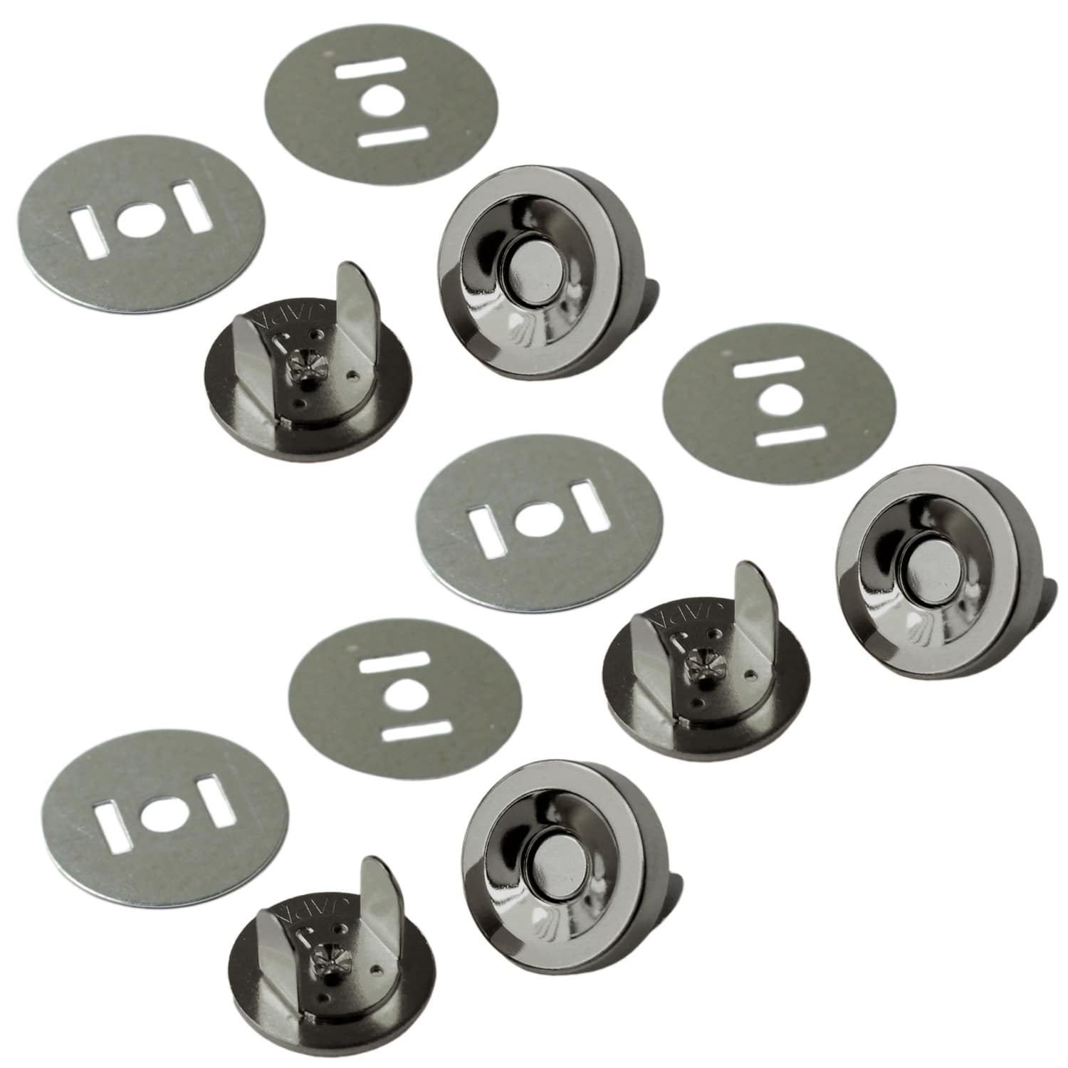 日本紐釦貿易 マグネットボタン 5mmxφ19mm 30組入り M73-BN-30 （ご注文単位1箱）【直送品】