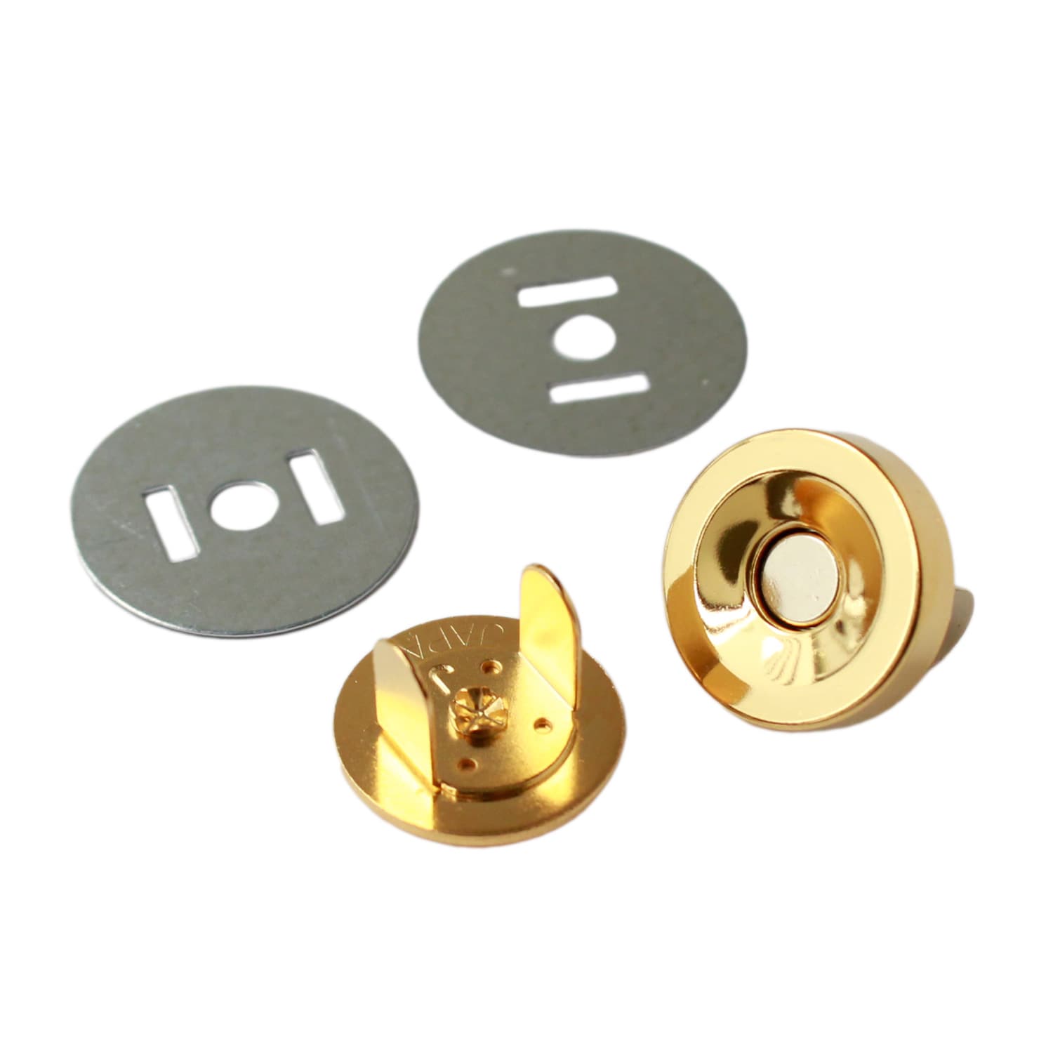 日本紐釦貿易 マグネットボタン 5mmxφ19mm 5組入り M73-G （ご注文単位1束）【直送品】