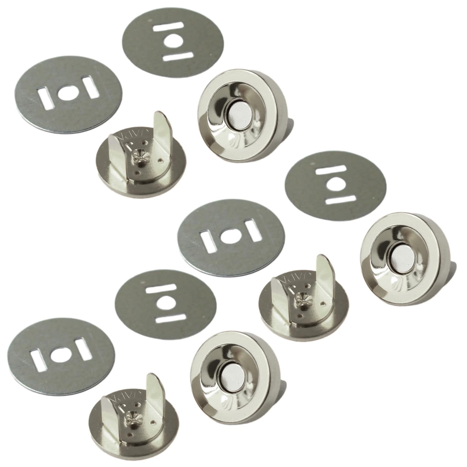 日本紐釦貿易 マグネットボタン 5mmxφ19mm 30組入り M73-S-30 （ご注文単位1箱）【直送品】