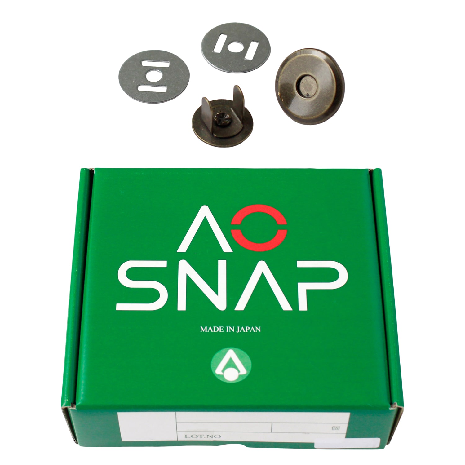 日本紐釦貿易 薄型マグネットボタン 3mmxφ14mm 200組入り M1014-AG-200 （ご注文単位1箱）【直送品】