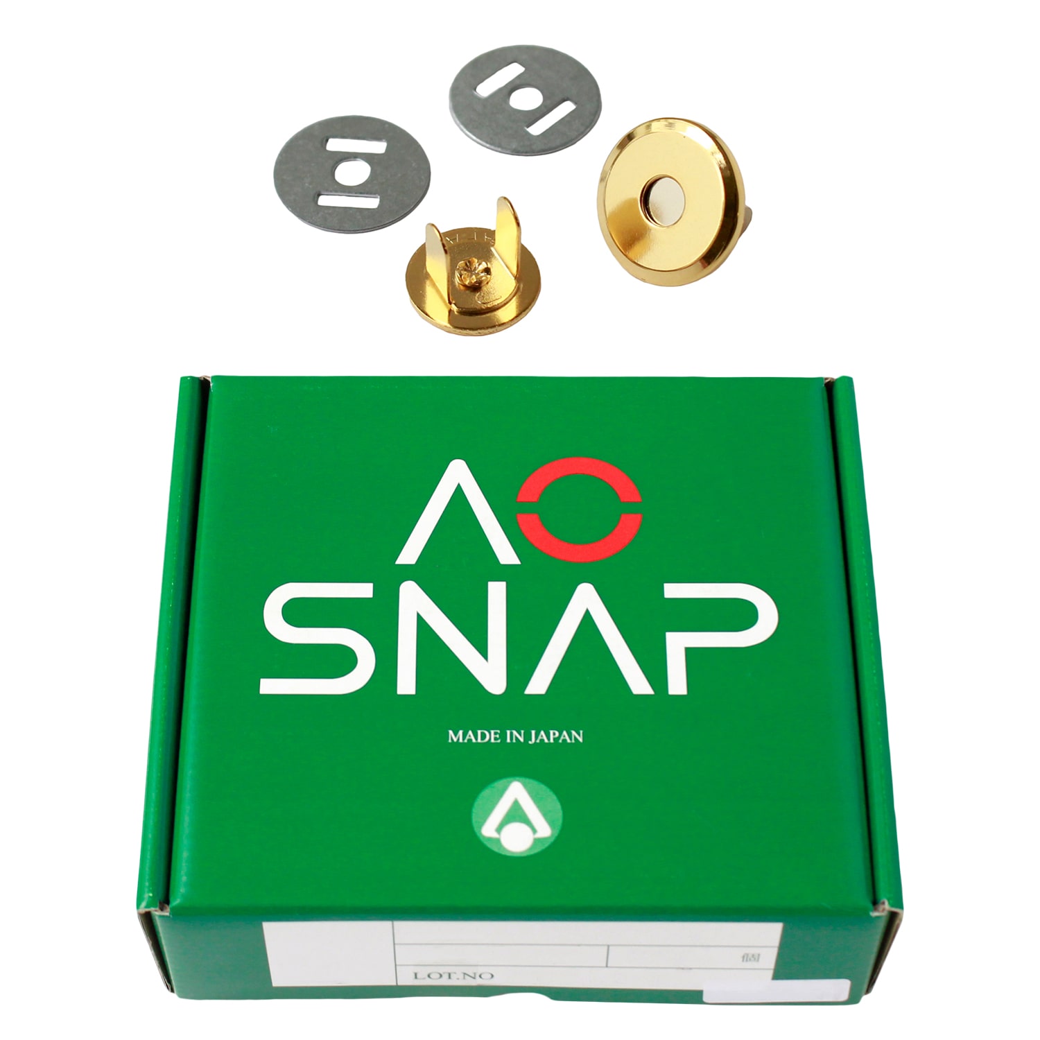 日本紐釦貿易 薄型マグネットボタン 3mmxφ14mm 200組入り M1014-G-200 （ご注文単位1箱）【直送品】