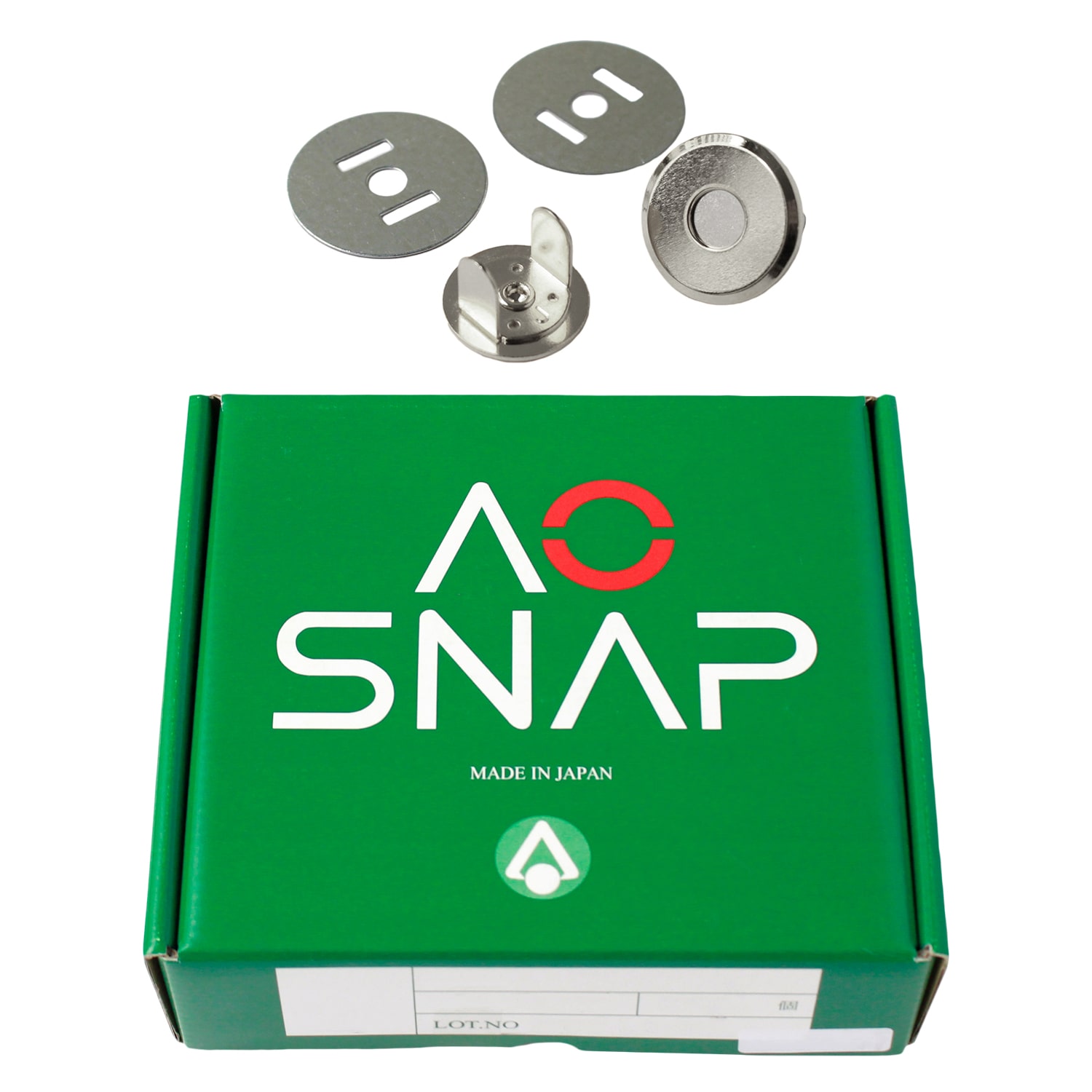 日本紐釦貿易 薄型マグネットボタン 3mmxφ18mm 100組入り M1018-S-100 （ご注文単位1箱）【直送品】