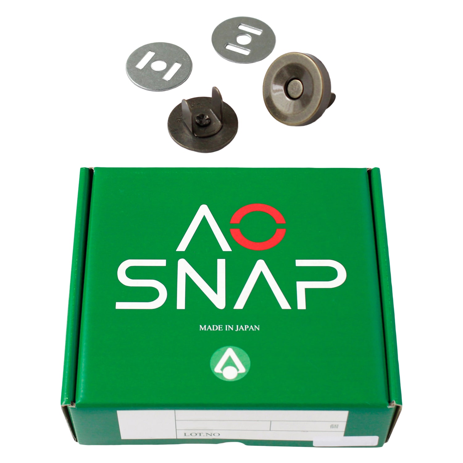 日本紐釦貿易 マグネットボタン 4mmxφ14mm 200組入り M72-AG-200 （ご注文単位1箱）【直送品】