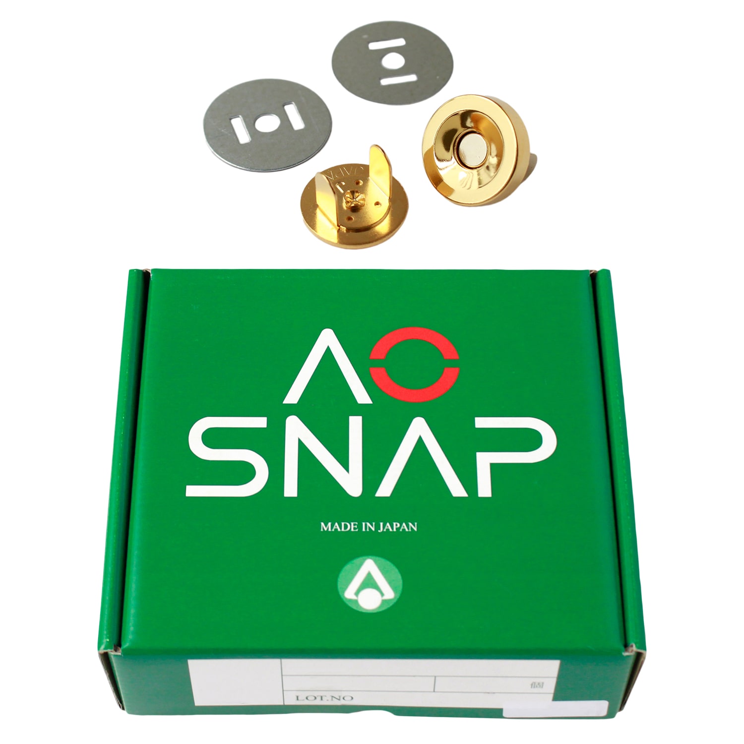 日本紐釦貿易 マグネットボタン 5mmxφ19mm 100組入り M73-G-100 （ご注文単位1箱）【直送品】