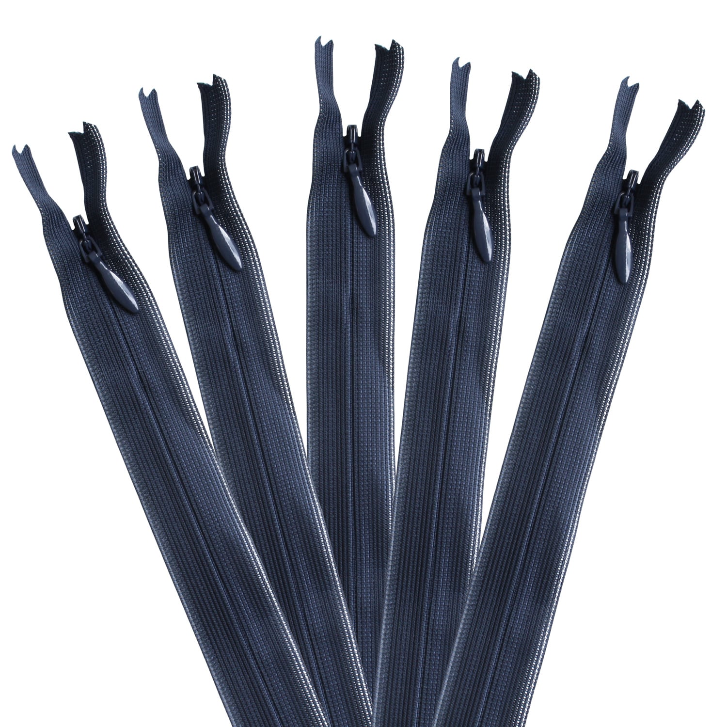 日本紐釦貿易 Y.K.K コンシールファスナー 56cm 5本入 col.560 KS56-560 紺 （ご注文単位1束）【直送品】