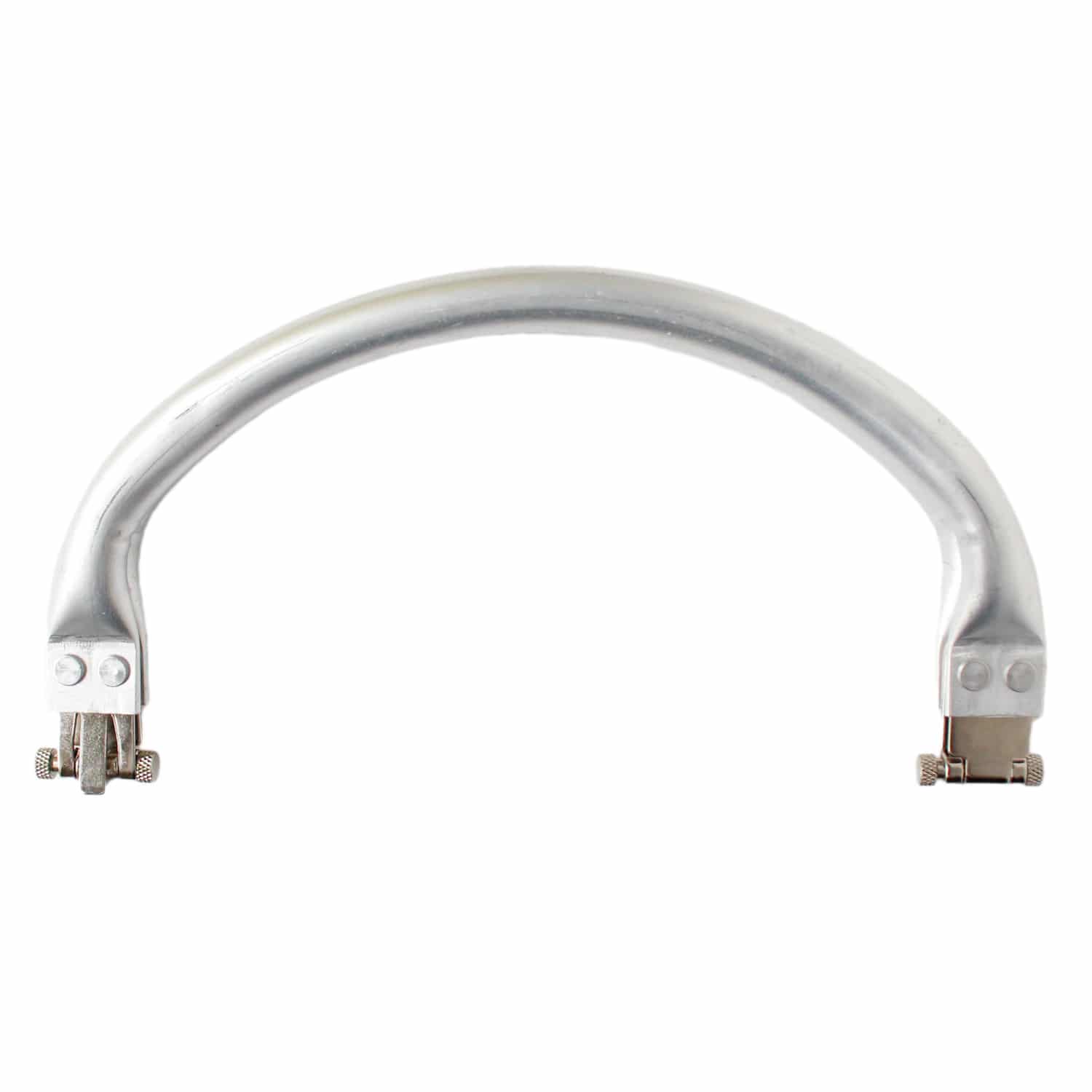 日本紐釦貿易 アルミバネ口金(ニューム口金) 丸型 W18cmxH9.5cm TYB2218 (ご注文単位1本)【直送品】