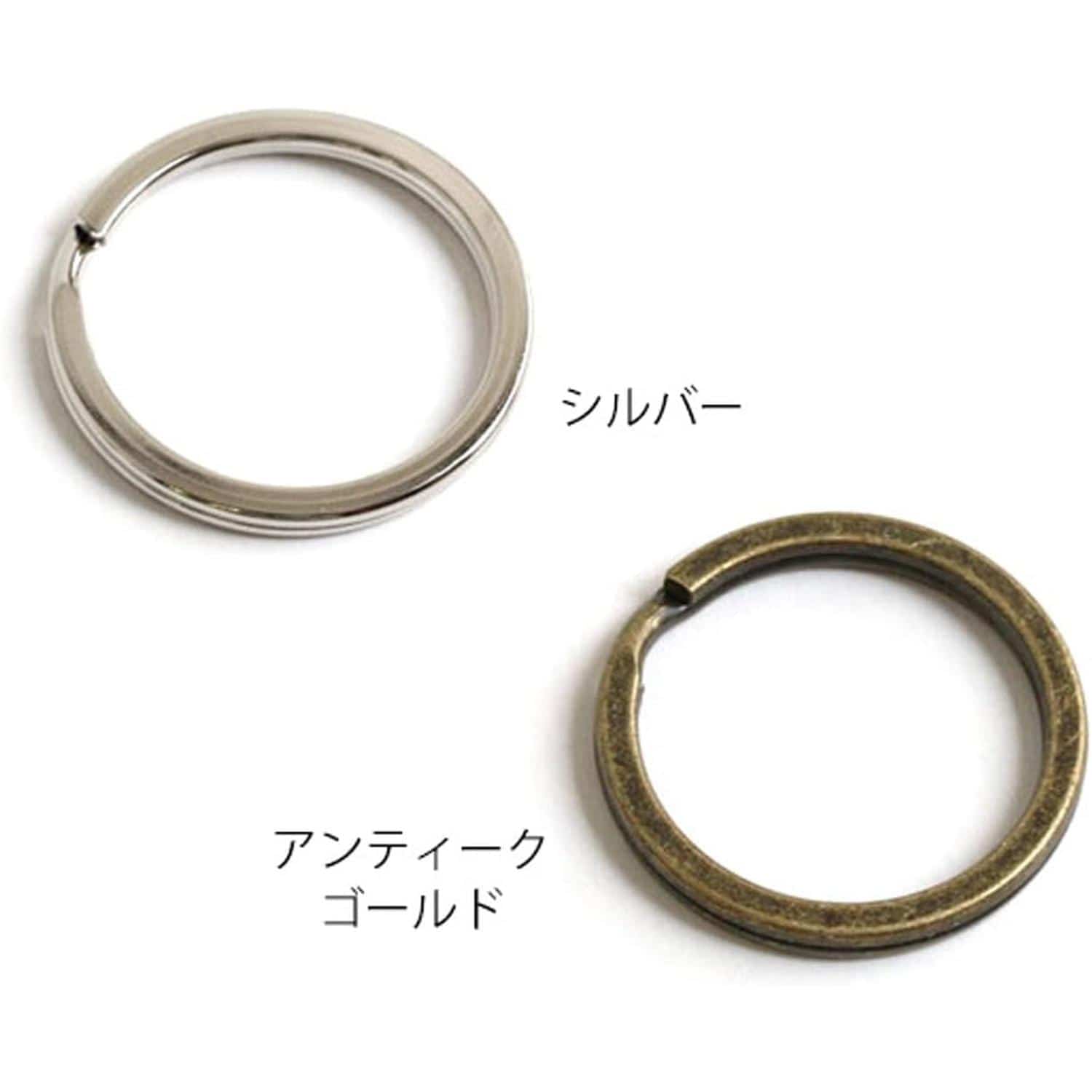 日本紐釦貿易 平二重リング 25mm 10個入 アンティークゴールド R225-AG （ご注文単位1束）【直送品】