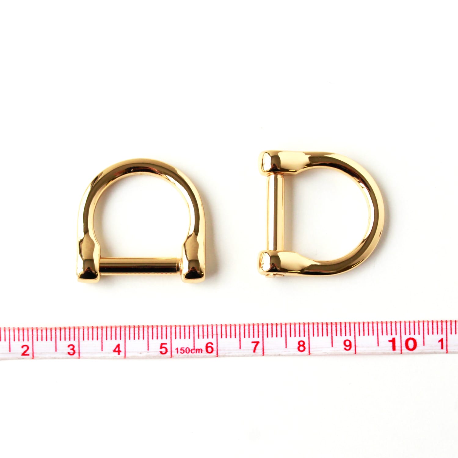 日本紐釦貿易 ネジ式Dカン ジョイントパーツ 4個入り ゴールド TYP663-G (ご注文単位1束)【直送品】