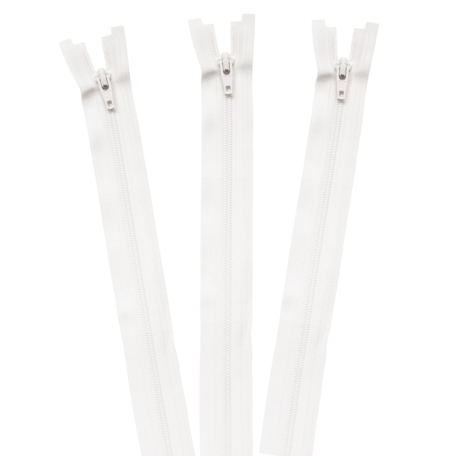 日本紐釦貿易 Y.K.K コイルオープンファスナー 56cm 3本入り col.501 白 3CFOR56DA （ご注文単位1束）【直送品】