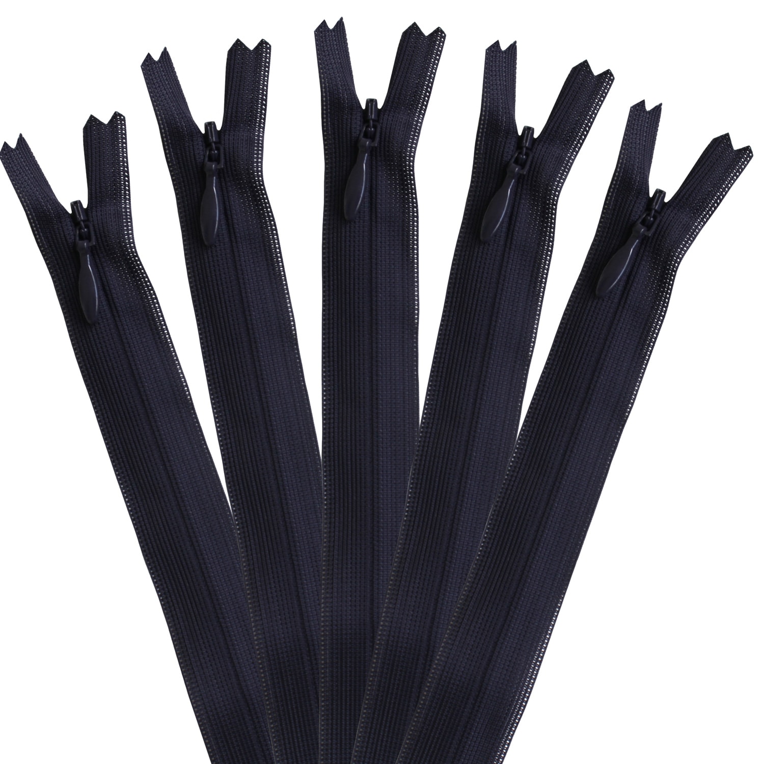 日本紐釦貿易 Y.K.K コンシールファスナー 22cm 5本入 col.169 KS22-169 濃紺 （ご注文単位1束）【直送品】