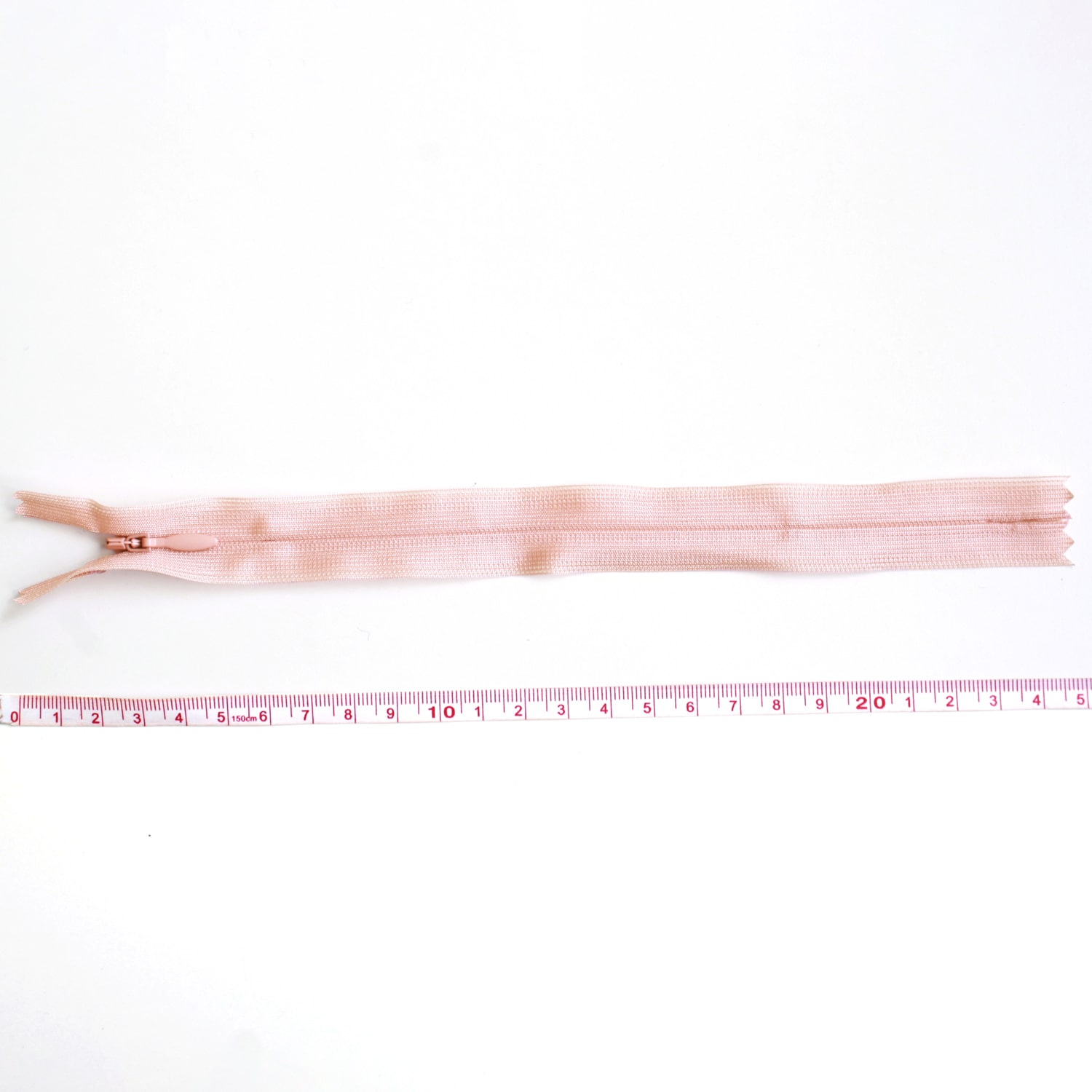 日本紐釦貿易 Y.K.K コンシールファスナー 22cm 5本入 col.805 KS22-806 薄ピンク (ご注文単位1束)【直送品】