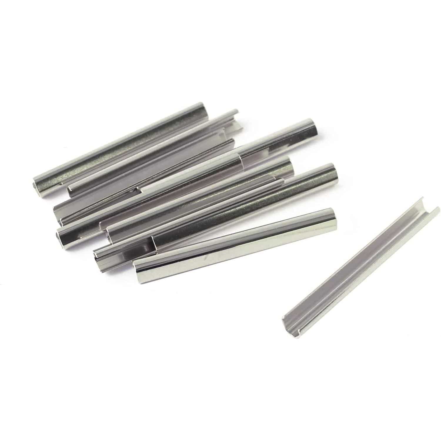 日本紐釦貿易 ヘリ止金具 W50×H6mm 10個入 シルバー M286-S (ご注文単位1束)【直送品】