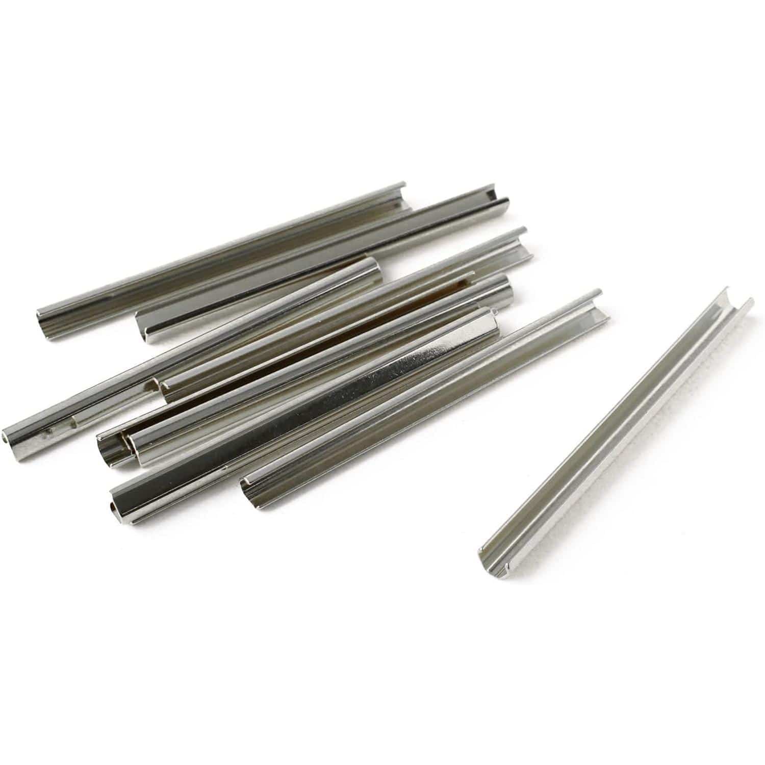 日本紐釦貿易 ヘリ止金具 W72×H6mm 10個入 シルバー M197-S (ご注文単位1束)【直送品】