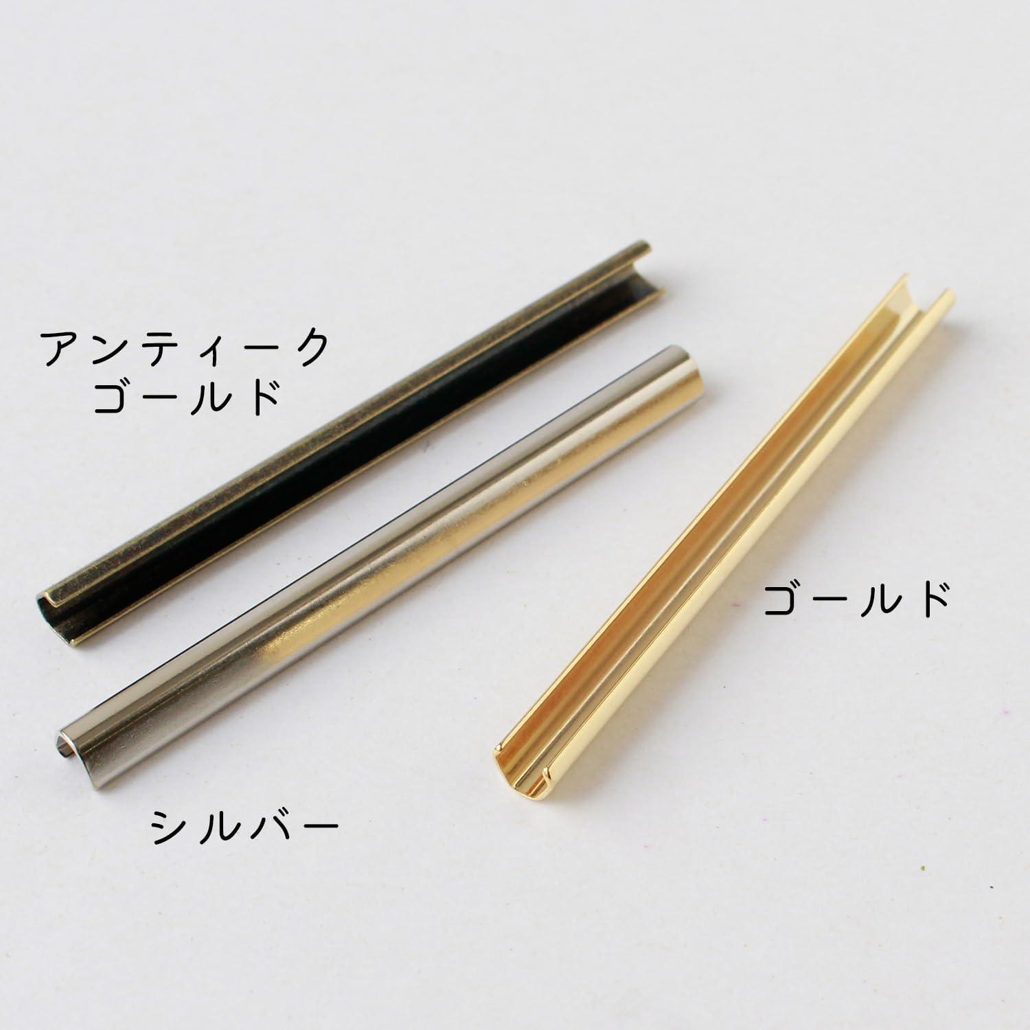 日本紐釦貿易 ヘリ止金具 W72×H6mm 10個入 ゴールド M197-G (ご注文単位1束)【直送品】