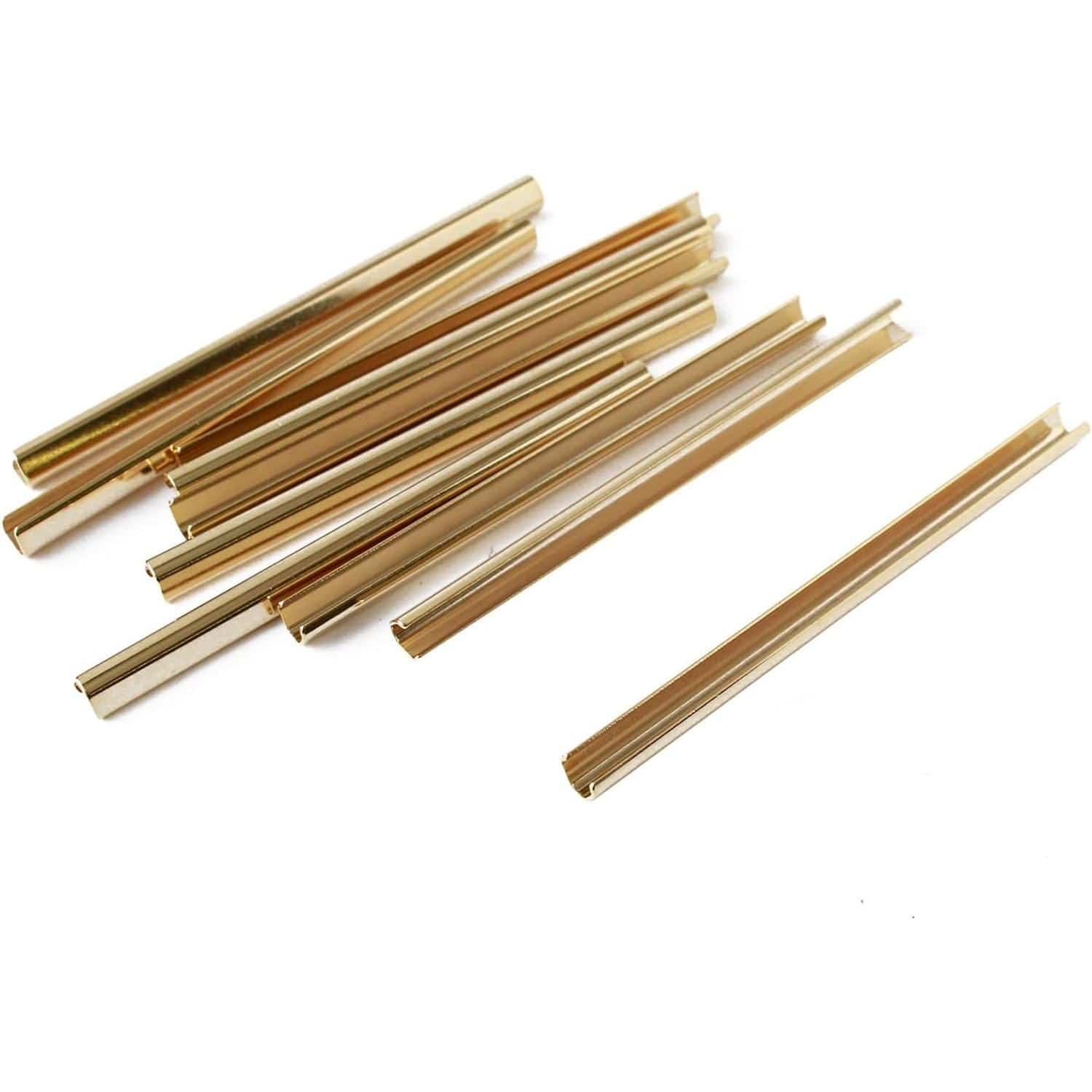 日本紐釦貿易 ヘリ止金具 W85×H6mm 10個入 ゴールド M385-G (ご注文単位1束)【直送品】