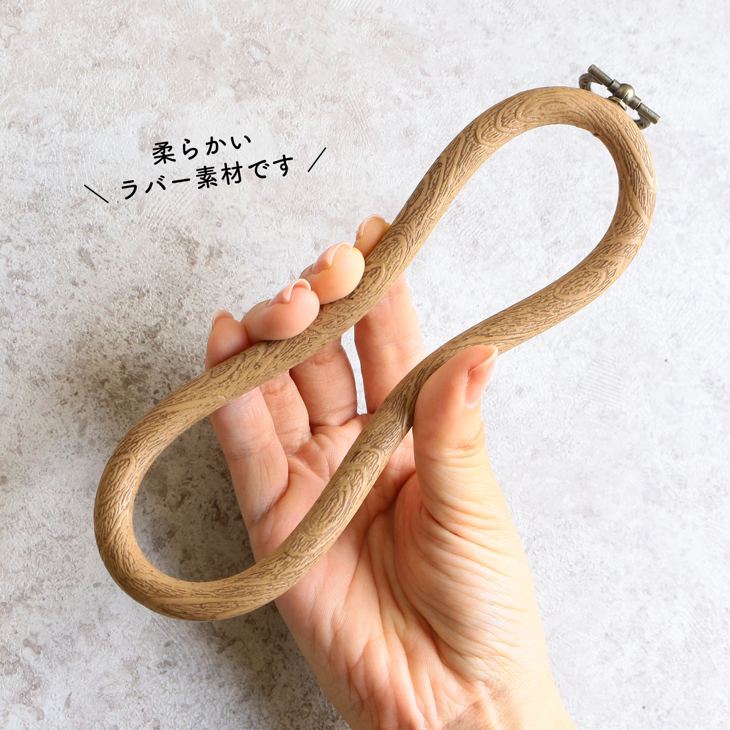 日本紐釦貿易 木製風プチフレーム 丸小 外径φ115mm ブラウン JP2 （ご注文単位10束）【直送品】