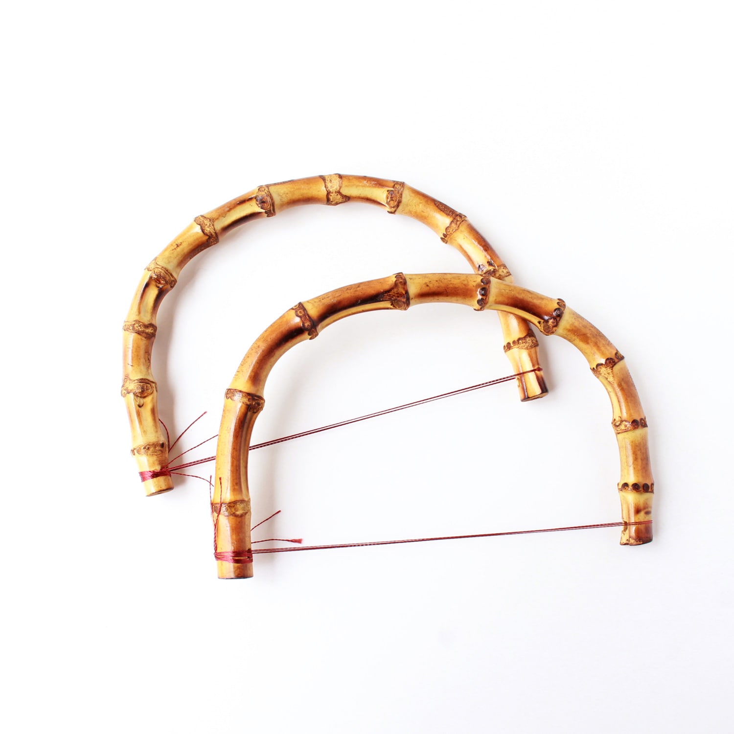 日本紐釦貿易 竹製持ち手 2本1組入り KT209 (ご注文単位1組)【直送品】