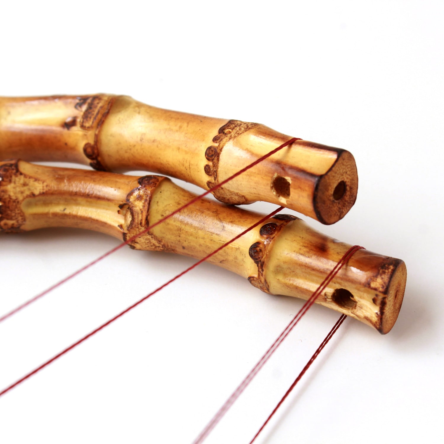 日本紐釦貿易 竹製持ち手 2本1組入り KT209 (ご注文単位1組)【直送品】