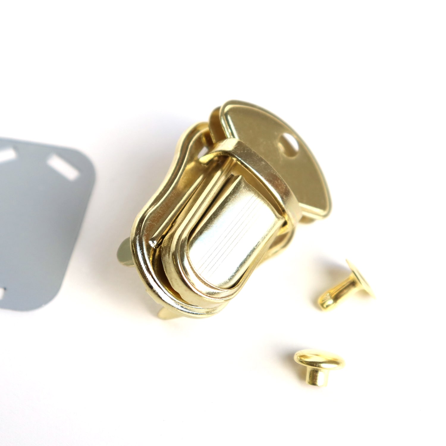 日本紐釦貿易 豆差込錠 ゴールド 5個入り M253-G (ご注文単位1束)【直送品】