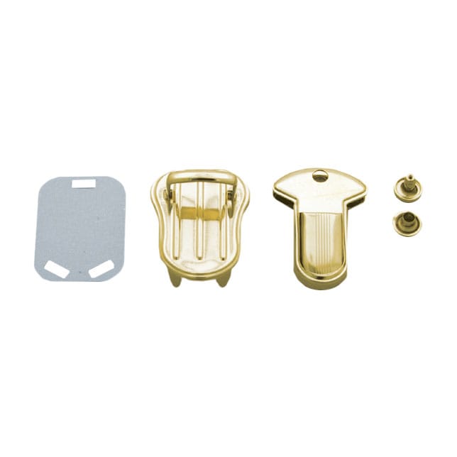 日本紐釦貿易 豆差込錠 ゴールド 5個入り M253-G (ご注文単位1束)【直送品】