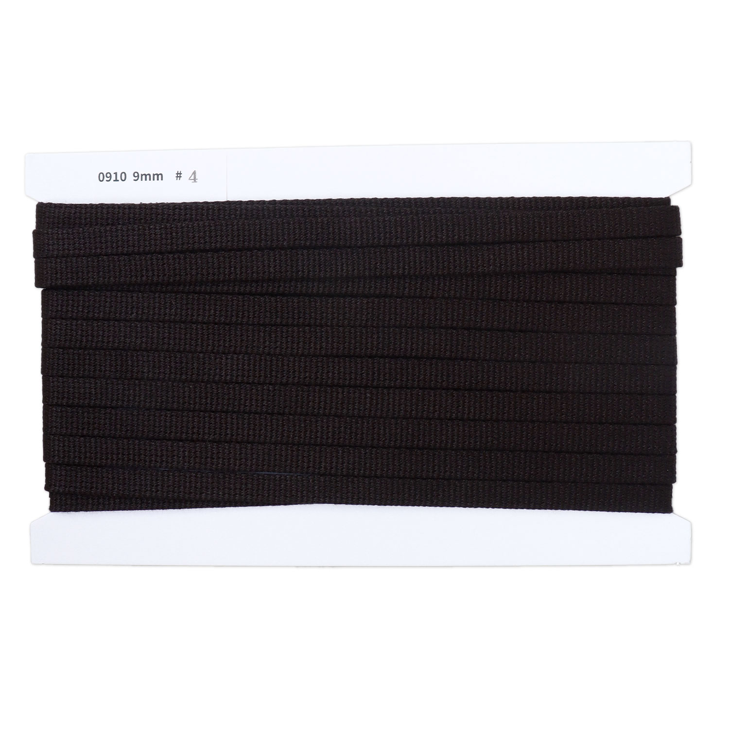 日本紐釦貿易 アクリル手芸用テープ 9mm巾 10m巻 黒 IC0910-4 （ご注文単位1巻）【直送品】