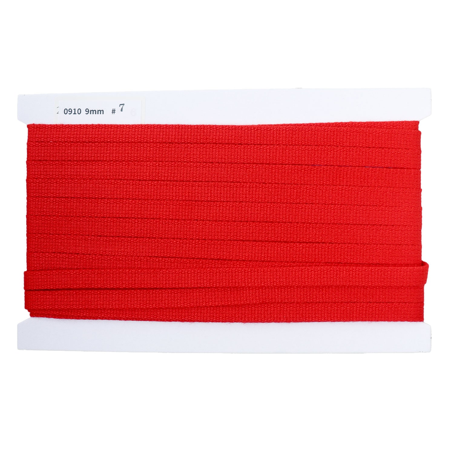 日本紐釦貿易 アクリル手芸用テープ 9mm巾 10m巻 赤 IC0910-7 （ご注文単位1巻）【直送品】