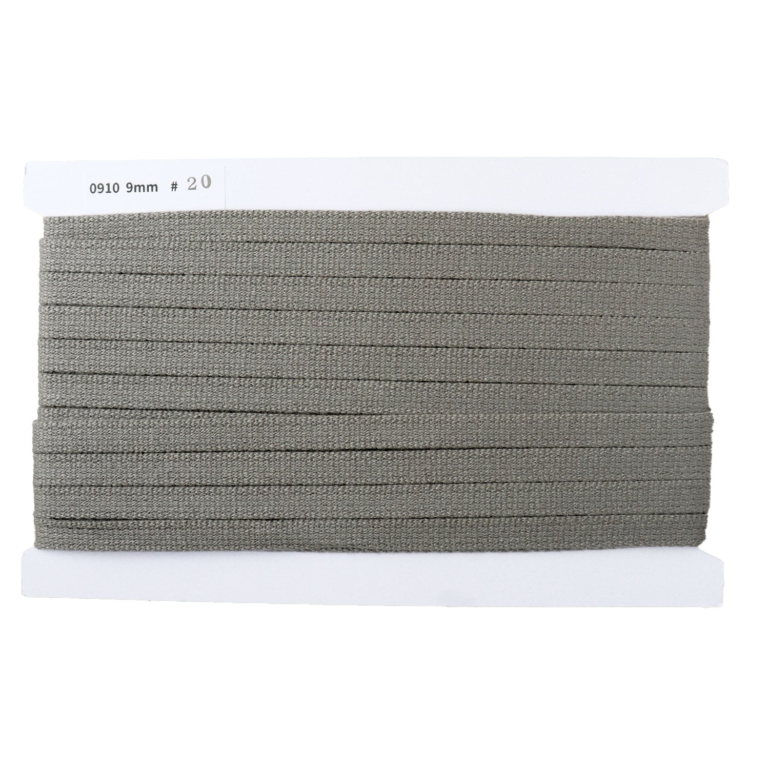 日本紐釦貿易 アクリル手芸用テープ 9mm巾 10m巻 ダークグレー IC0910-20 （ご注文単位1巻）【直送品】