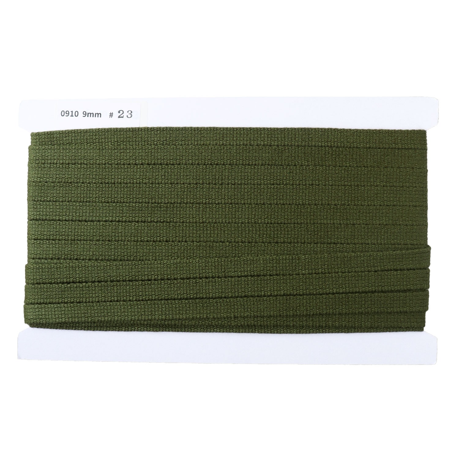 日本紐釦貿易 アクリル手芸用テープ 9mm巾 10m巻 カーキ IC0910-23 （ご注文単位1巻）【直送品】