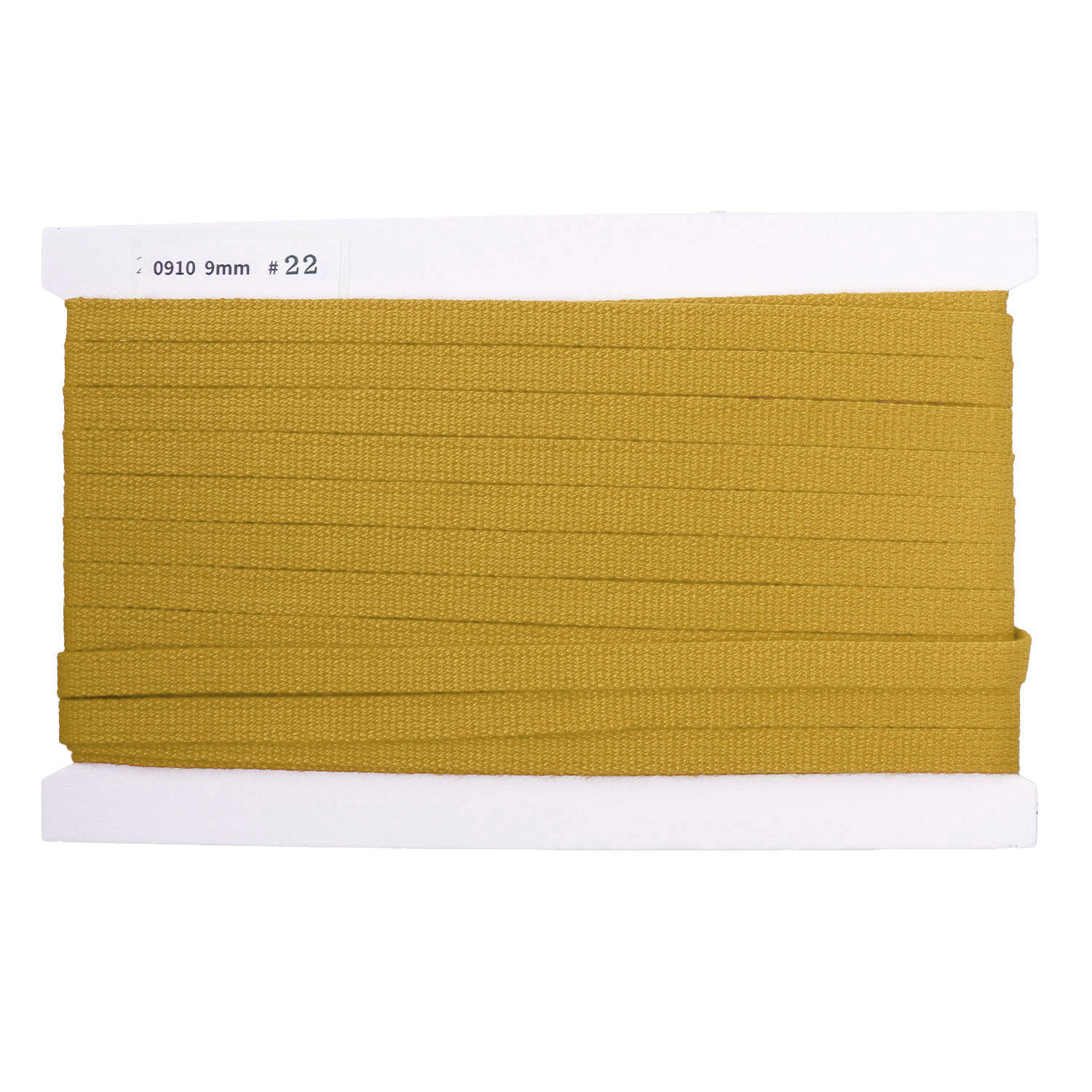 日本紐釦貿易 アクリル手芸用テープ 9mm巾 10m巻 マスタード IC0910-22 （ご注文単位1巻）【直送品】