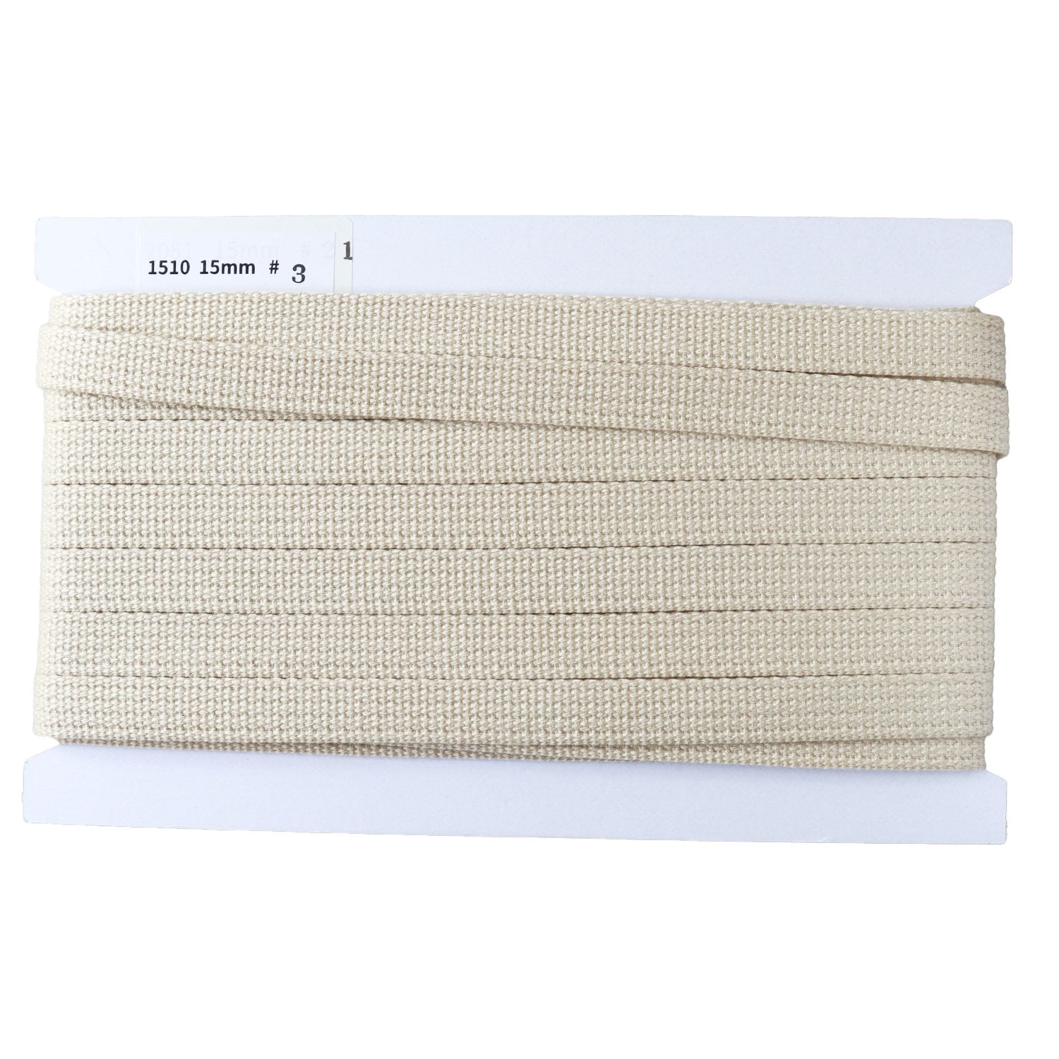 日本紐釦貿易 アクリル手芸用テープ 15mm巾 10m巻 ベージュ IC1510-3 （ご注文単位1巻）【直送品】