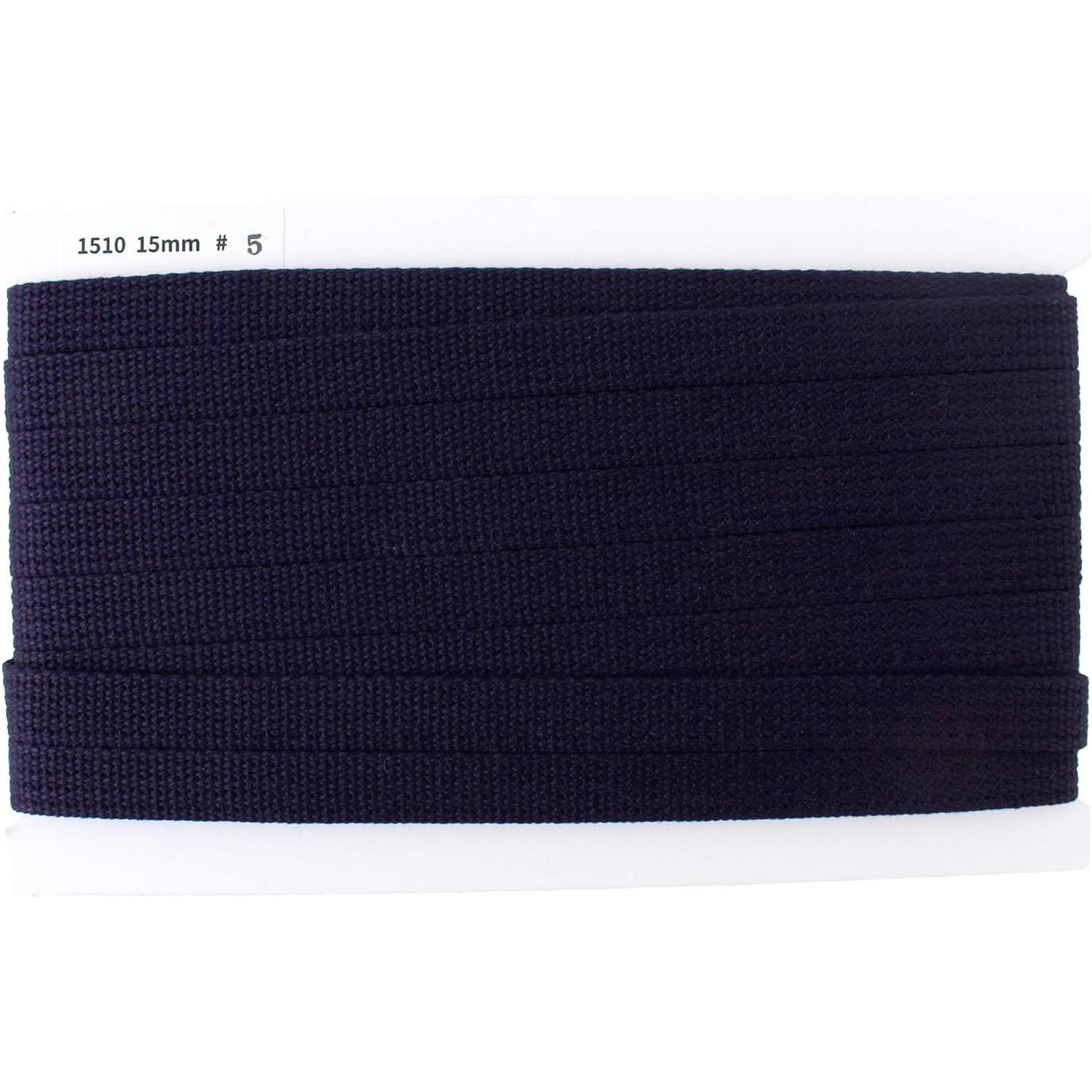 日本紐釦貿易 アクリル手芸用テープ 15mm巾 10m巻 2mm厚 紺 IC1510-5 （ご注文単位1巻）【直送品】