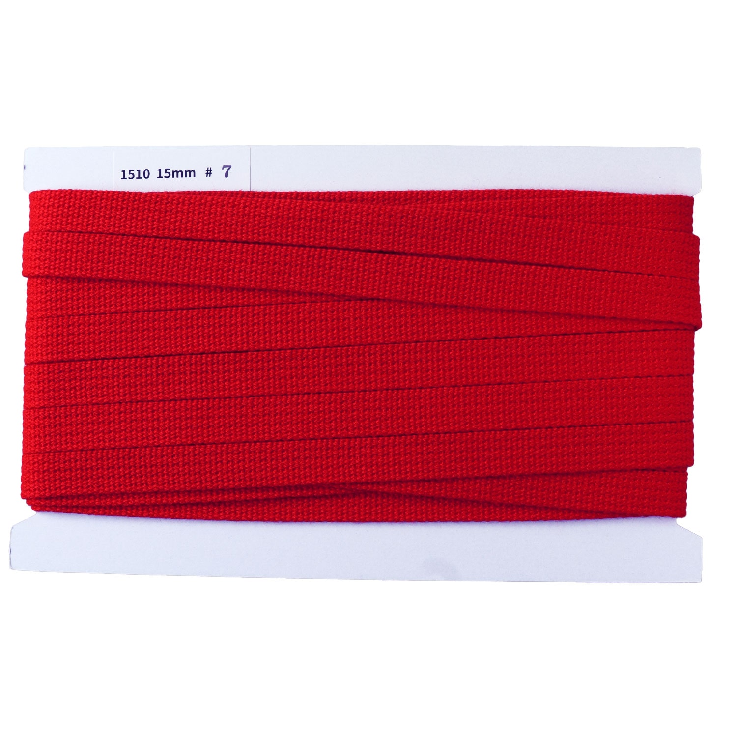 日本紐釦貿易 アクリル手芸用テープ 15mm巾 10m巻 赤 IC1510-7 （ご注文単位1巻）【直送品】