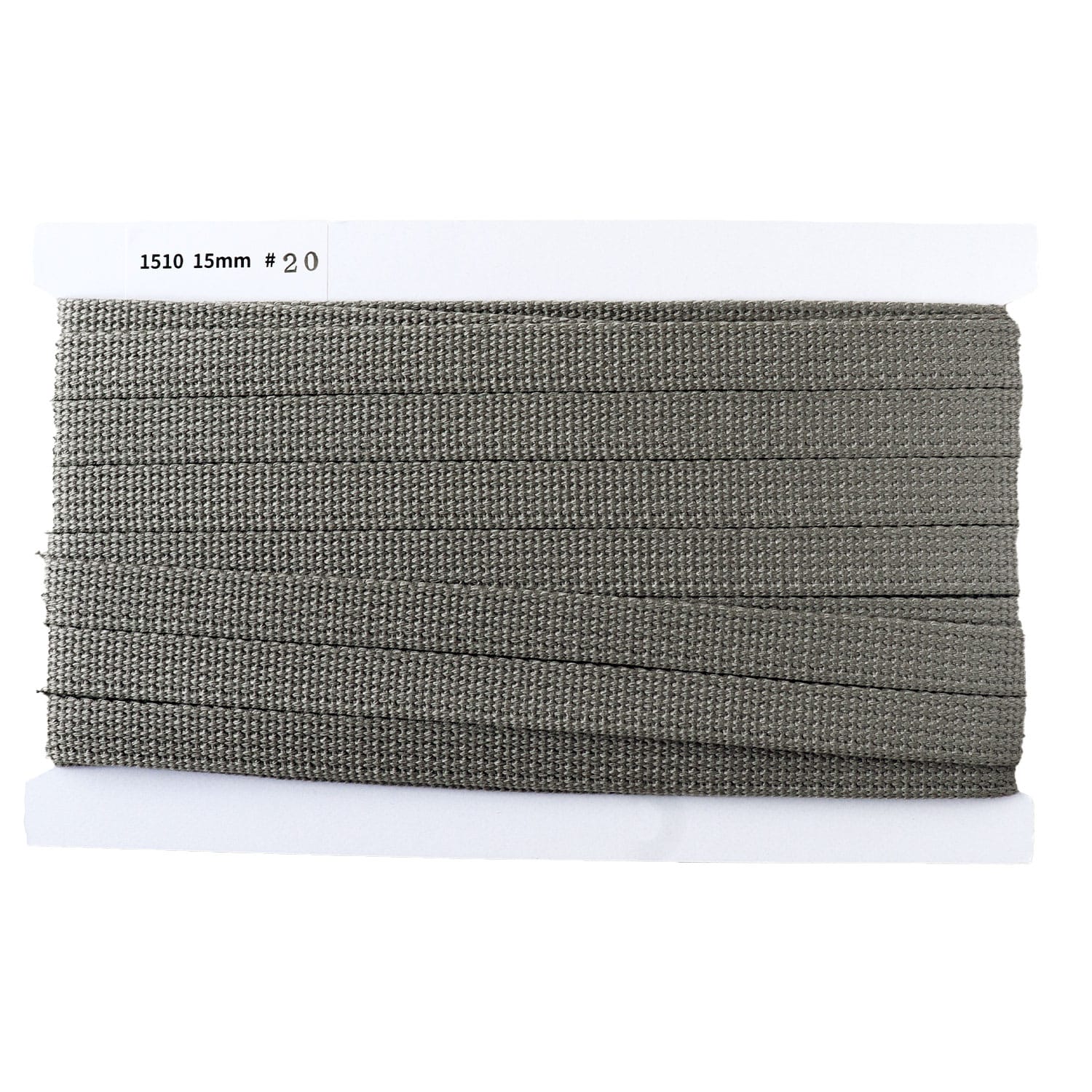 日本紐釦貿易 アクリル手芸用テープ 15mm巾 10m巻 ダークグレー IC1510-20 （ご注文単位1巻）【直送品】