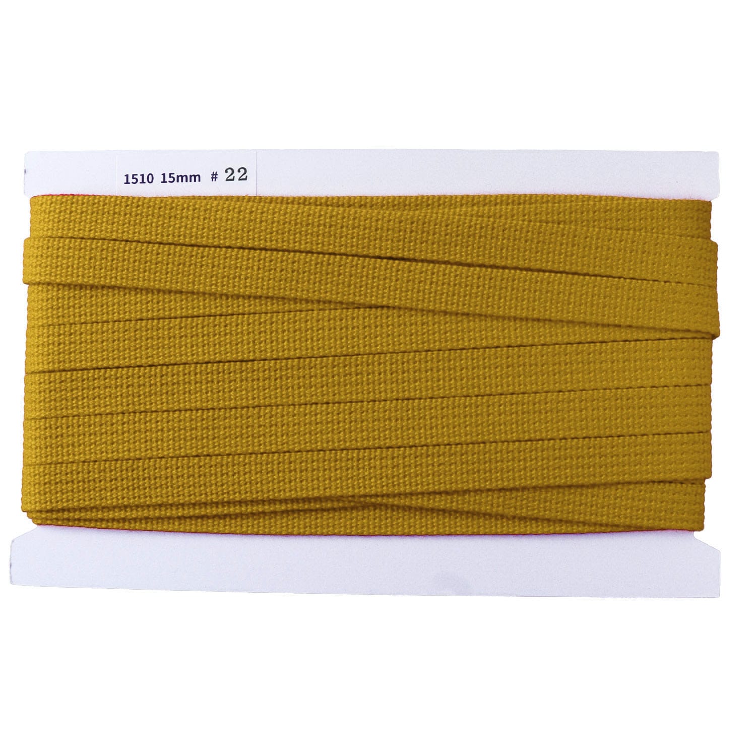 日本紐釦貿易 アクリル手芸用テープ 15mm巾 10m巻 マスタード IC1510-22 （ご注文単位1巻）【直送品】