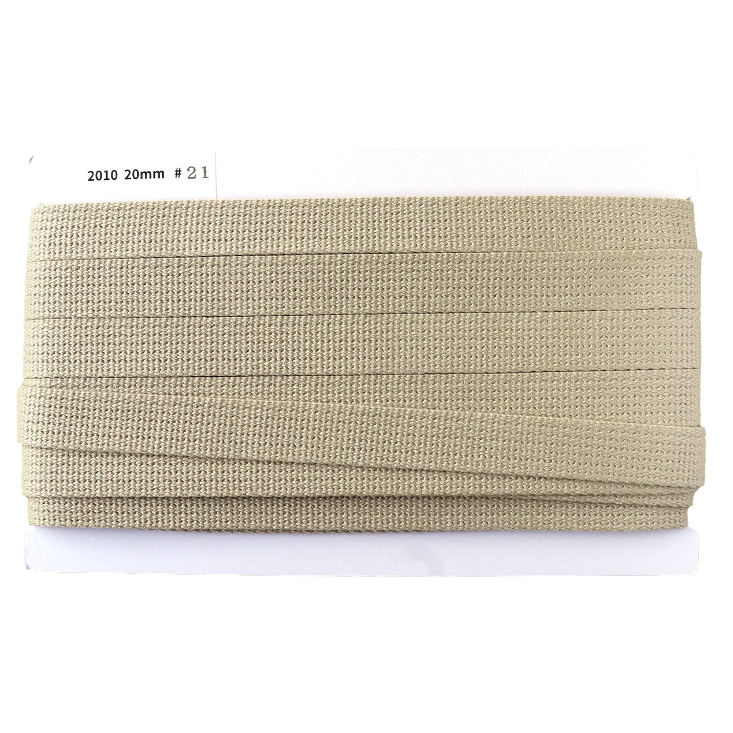 日本紐釦貿易 アクリル手芸用テープ 20mm巾 10m巻 グレージュ IC2010-21 （ご注文単位1巻）【直送品】