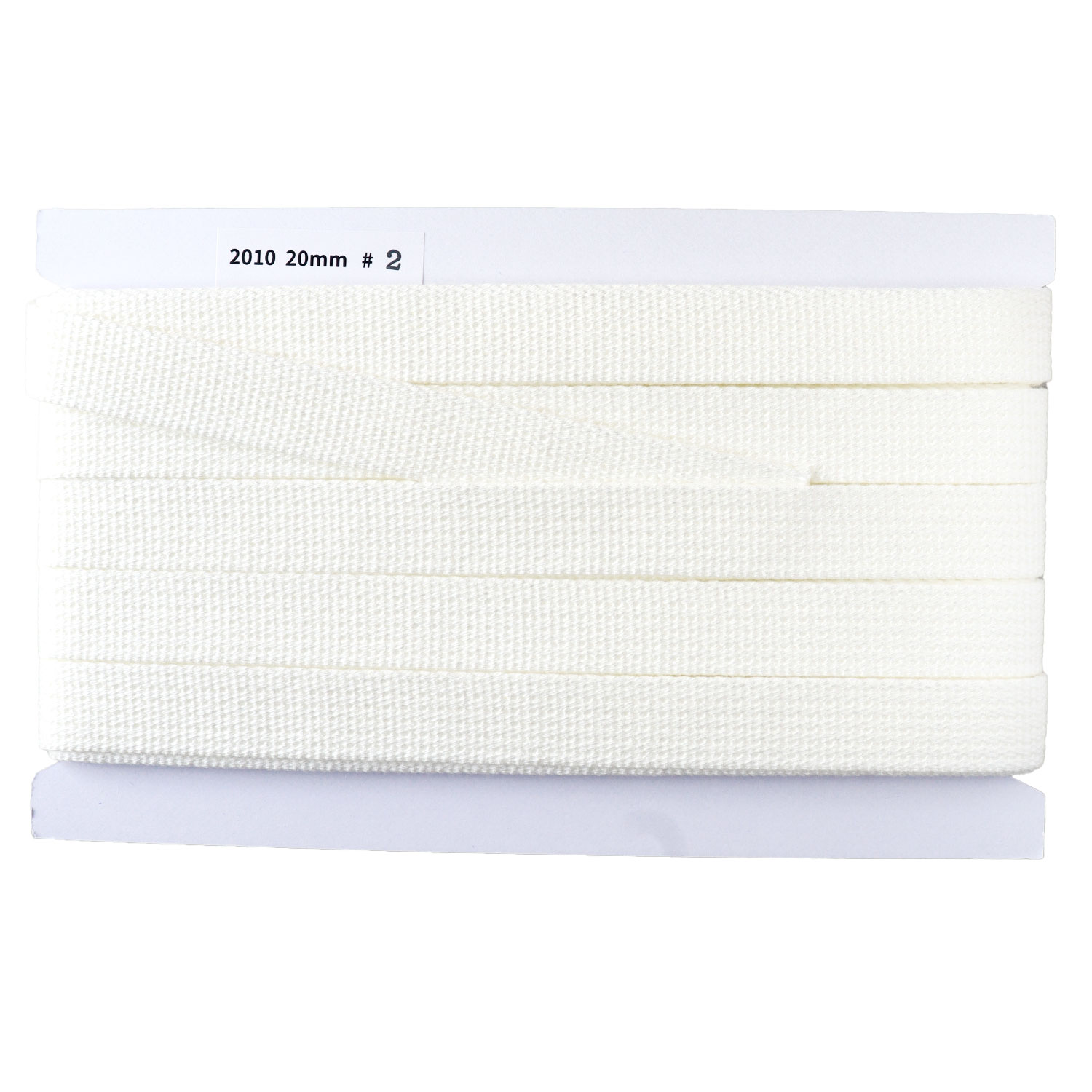 日本紐釦貿易 アクリル手芸用テープ 20mm巾 10m巻 オフホワイト IC2010-2 （ご注文単位1巻）【直送品】