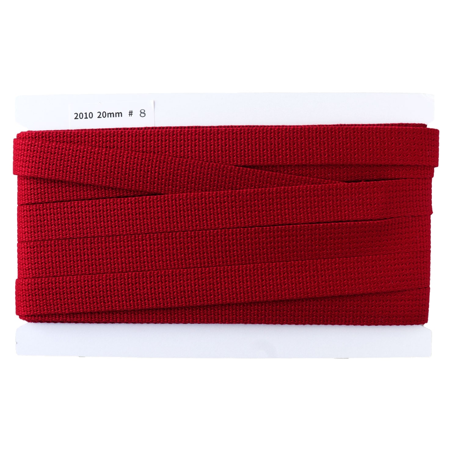 日本紐釦貿易 アクリル手芸用テープ 20mm巾 10m巻 ワイン IC2010-8 （ご注文単位1巻）【直送品】