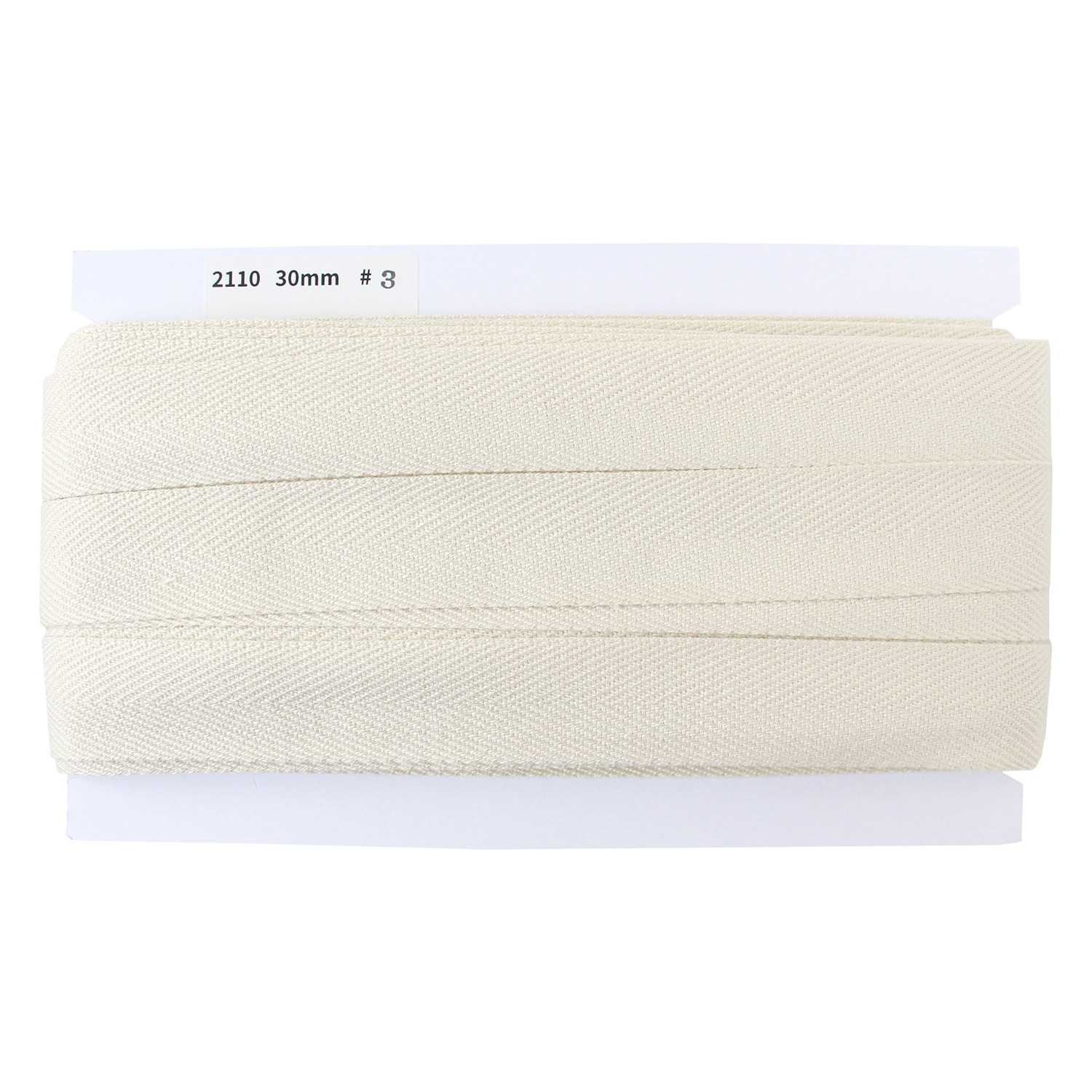 日本紐釦貿易 綾織テープ 巾30mm×25m巻 ベージュ IC2110-3 （ご注文単位1巻）【直送品】