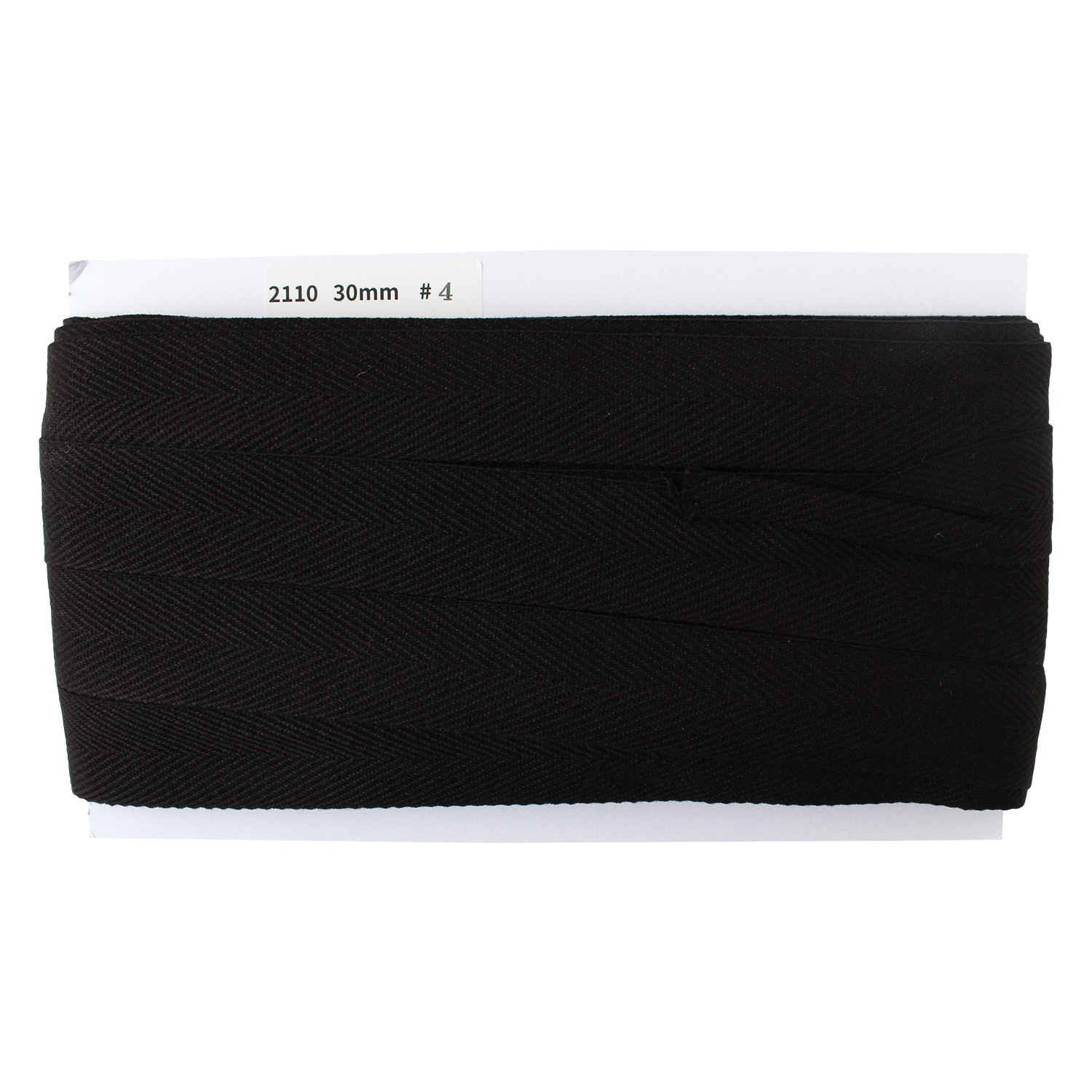 日本紐釦貿易 綾織テープ 巾30mm×25m巻 黒 IC2110-4 （ご注文単位1巻）【直送品】