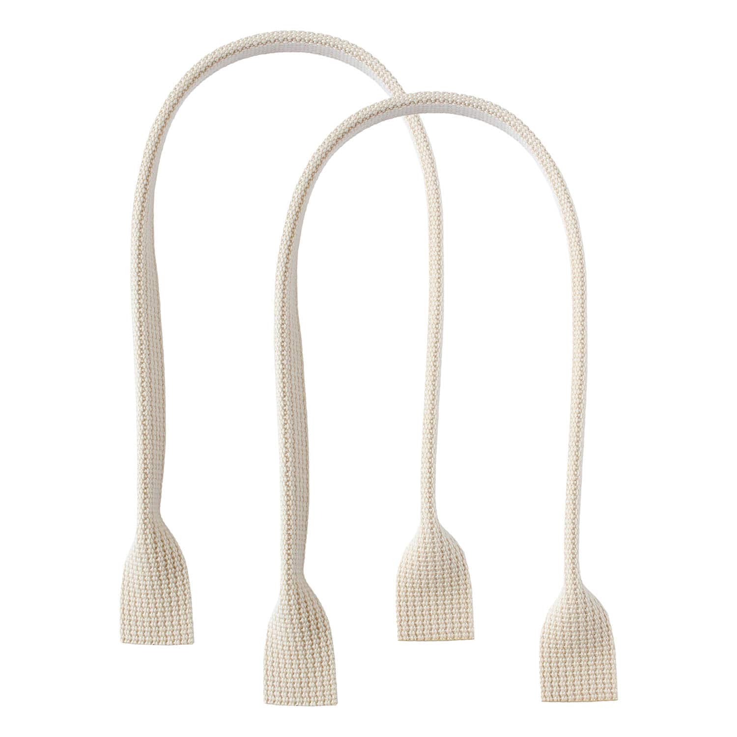 日本紐釦貿易 アクリルハンドル 55cm ベージュ 2本1組入 DCH9855-4 (ご注文単位1組)【直送品】