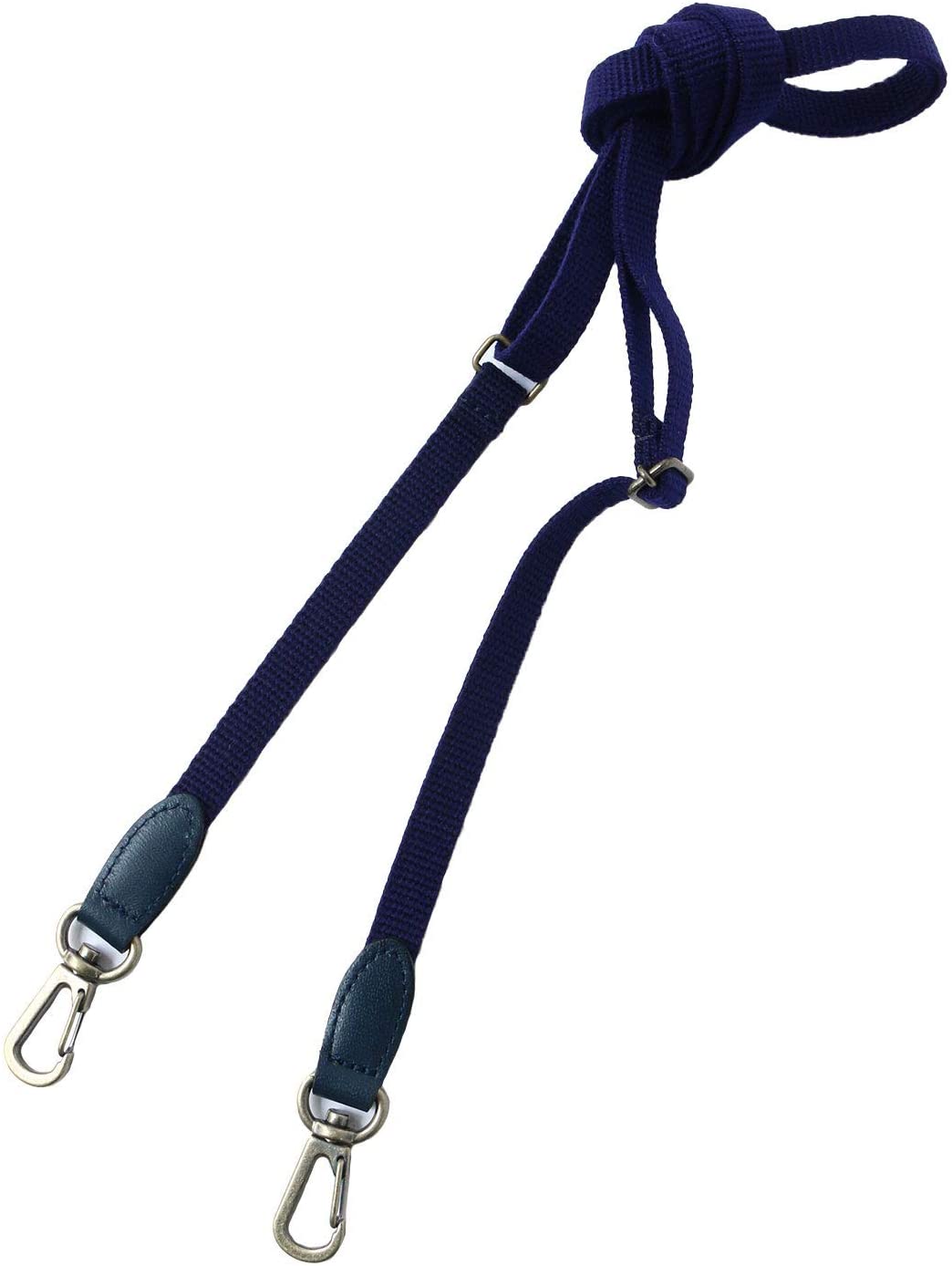 日本紐釦貿易 レザーコンビショルダー 長さ86~140cm 1本 紺 KT85-N (ご注文単位1本)【直送品】