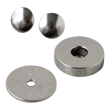 日本紐釦貿易 ネジ式マグネットボタン 5mmxφ19mm 1組入り M75-S (ご注文単位1個)【直送品】