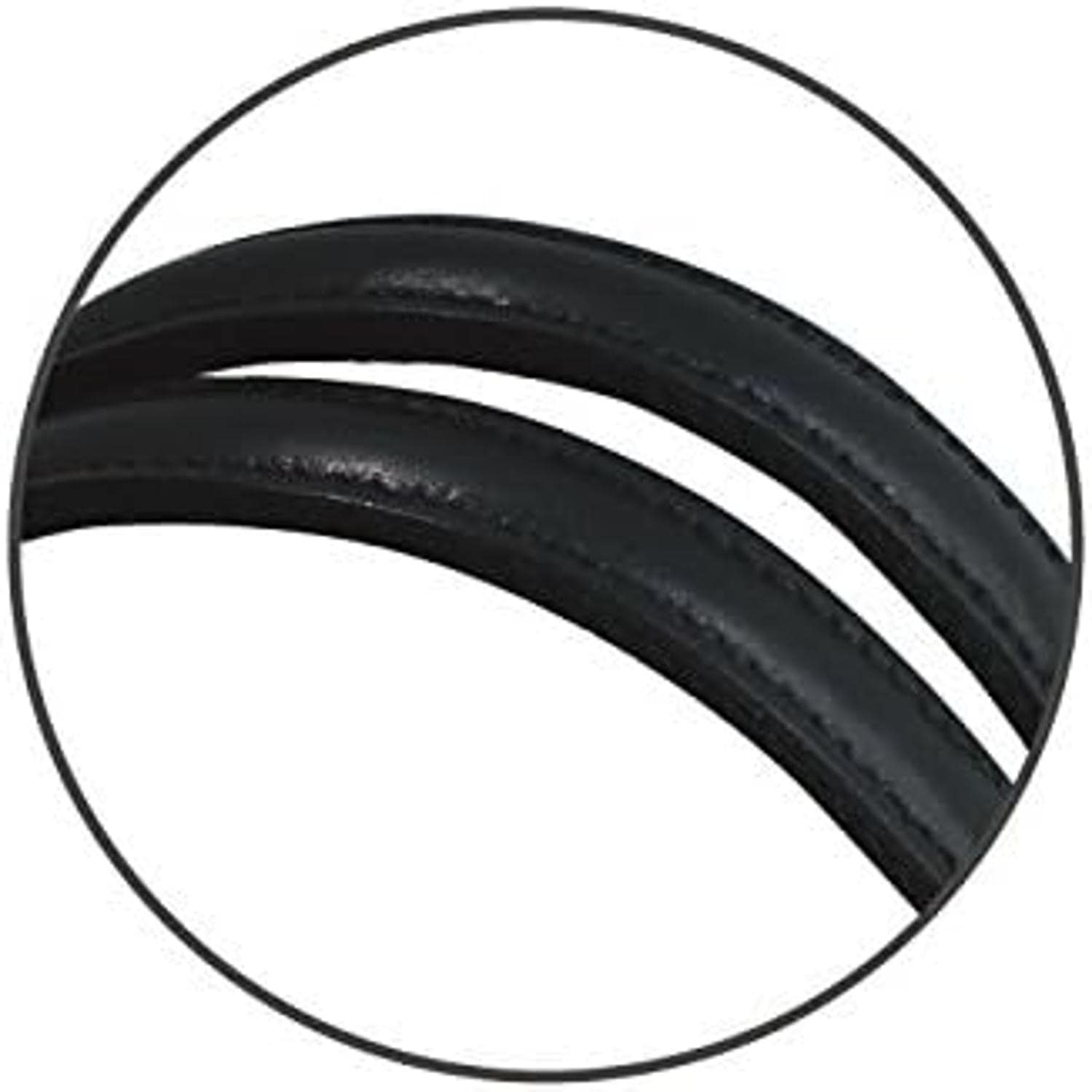 日本紐釦貿易 アクリル持手 本革パーツ付 60cm 2本 KT42-B (ご注文単位1組)【直送品】