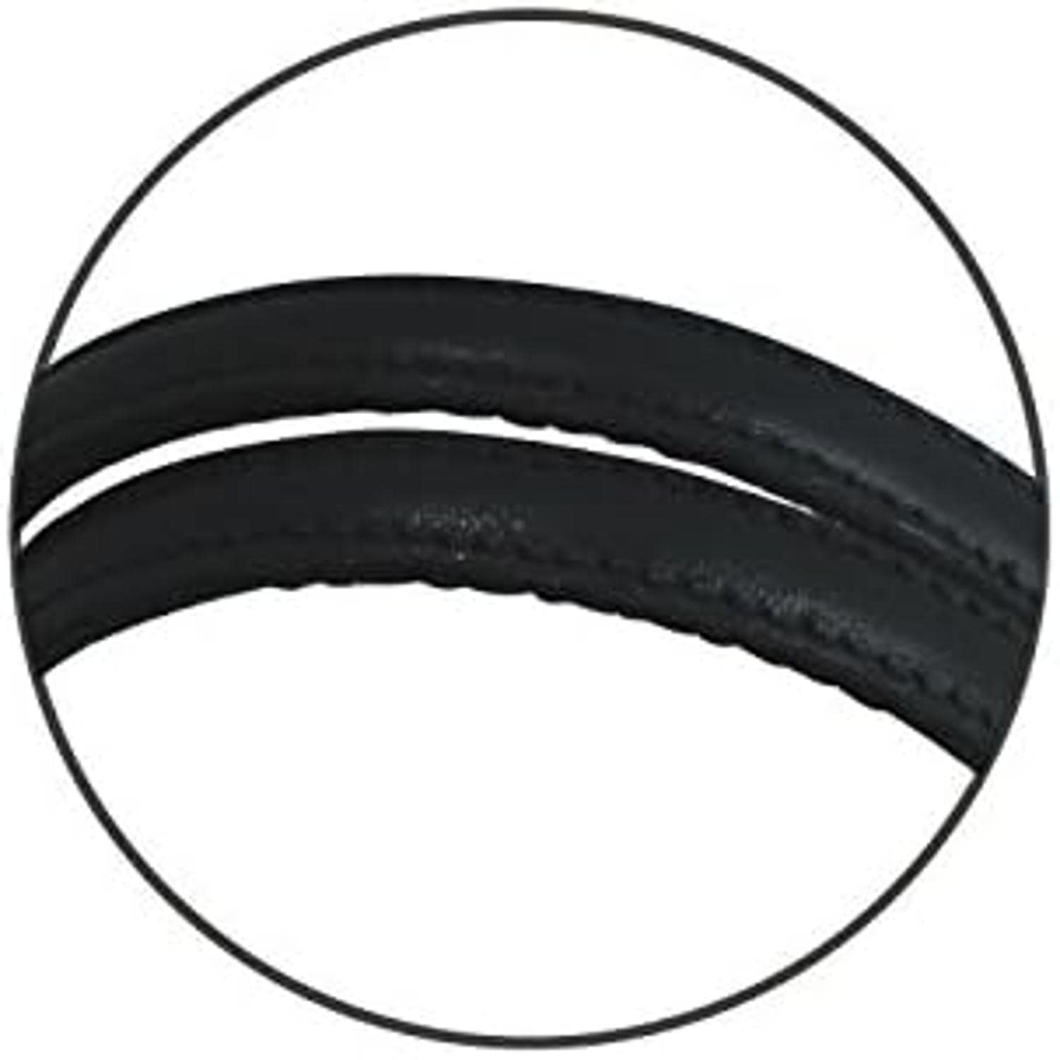 日本紐釦貿易 アクリル持手 本革パーツ付 33cm 2本 KT43-B (ご注文単位1組)【直送品】